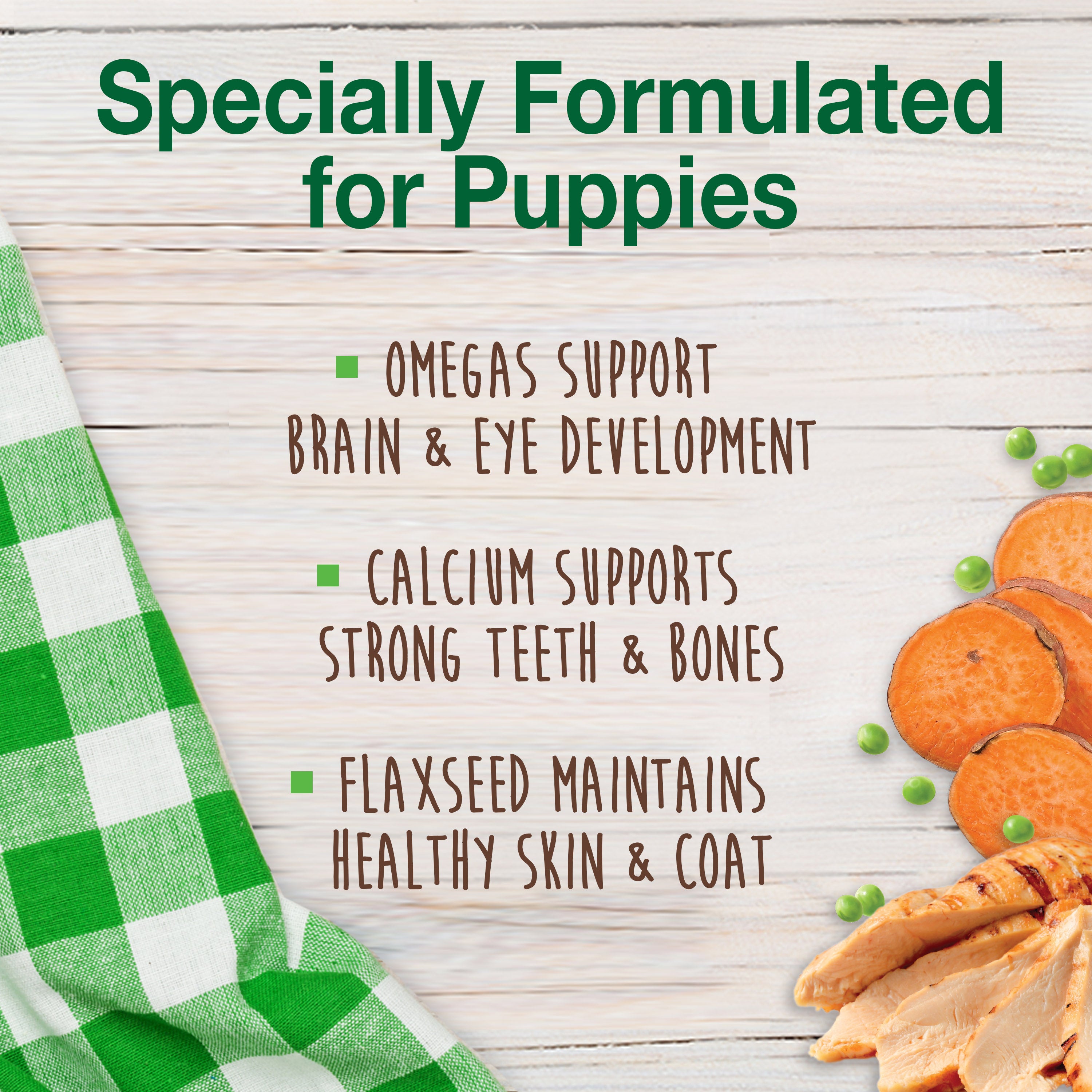 Nylabone Healthy Edibles Puppy Turkey  Sweet Potato Dog Chew Treats Turkey  Sweet Potato, XS/Petite  Up To 15 Lbs. 8 ct