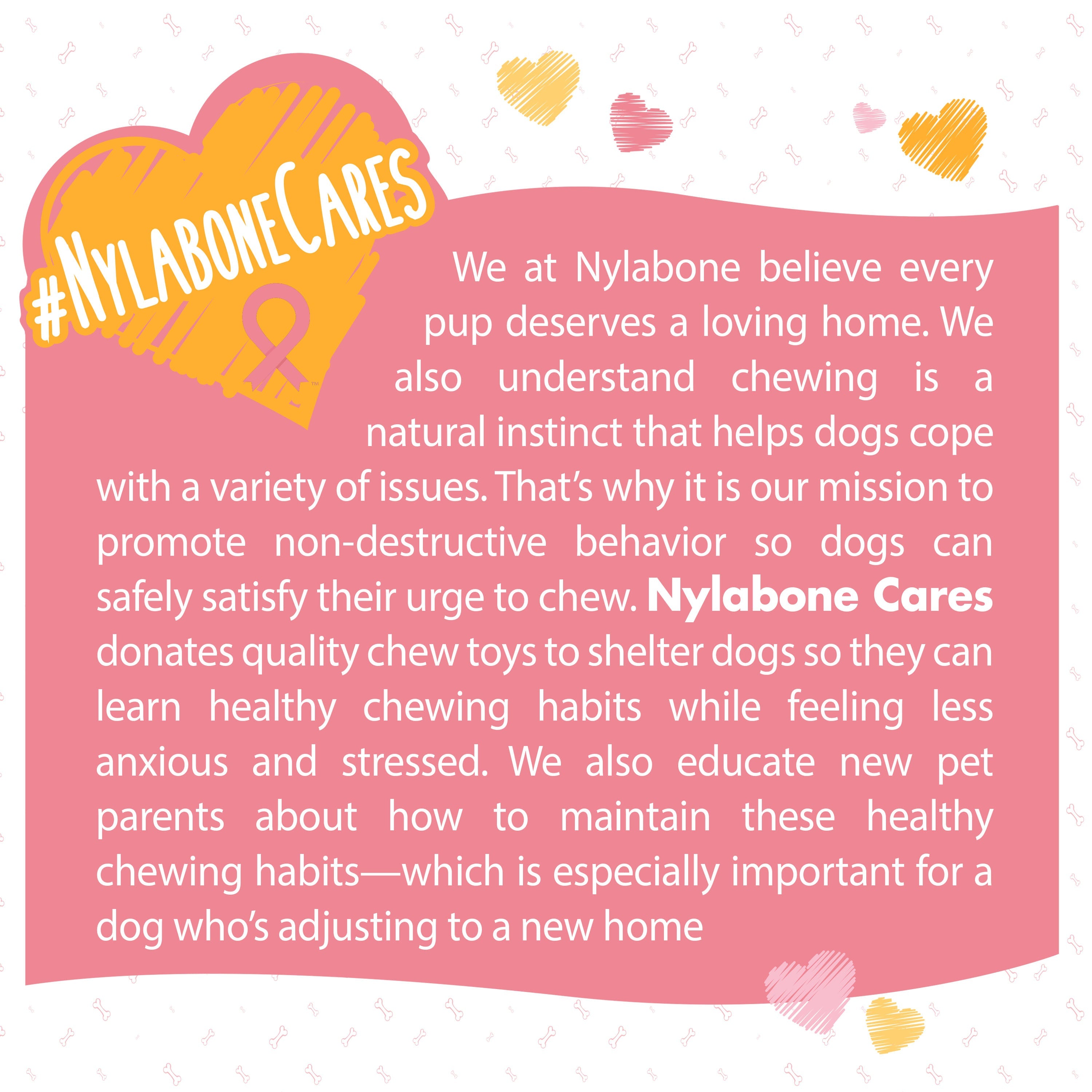Nylabone Breast Cancer Awareness Pink Power Chew Textured Dog Toy Chicken 1ea/XL/Souper - 50+ lb