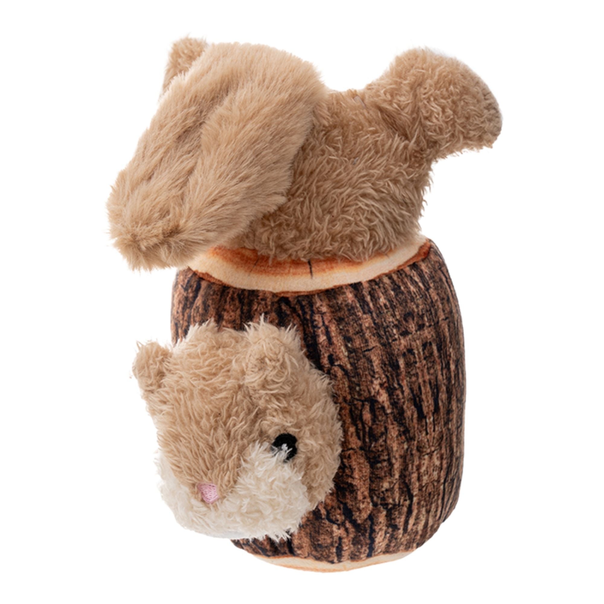 Territory Dog Plush Animated Squirrel In A Log 7.1 Inches