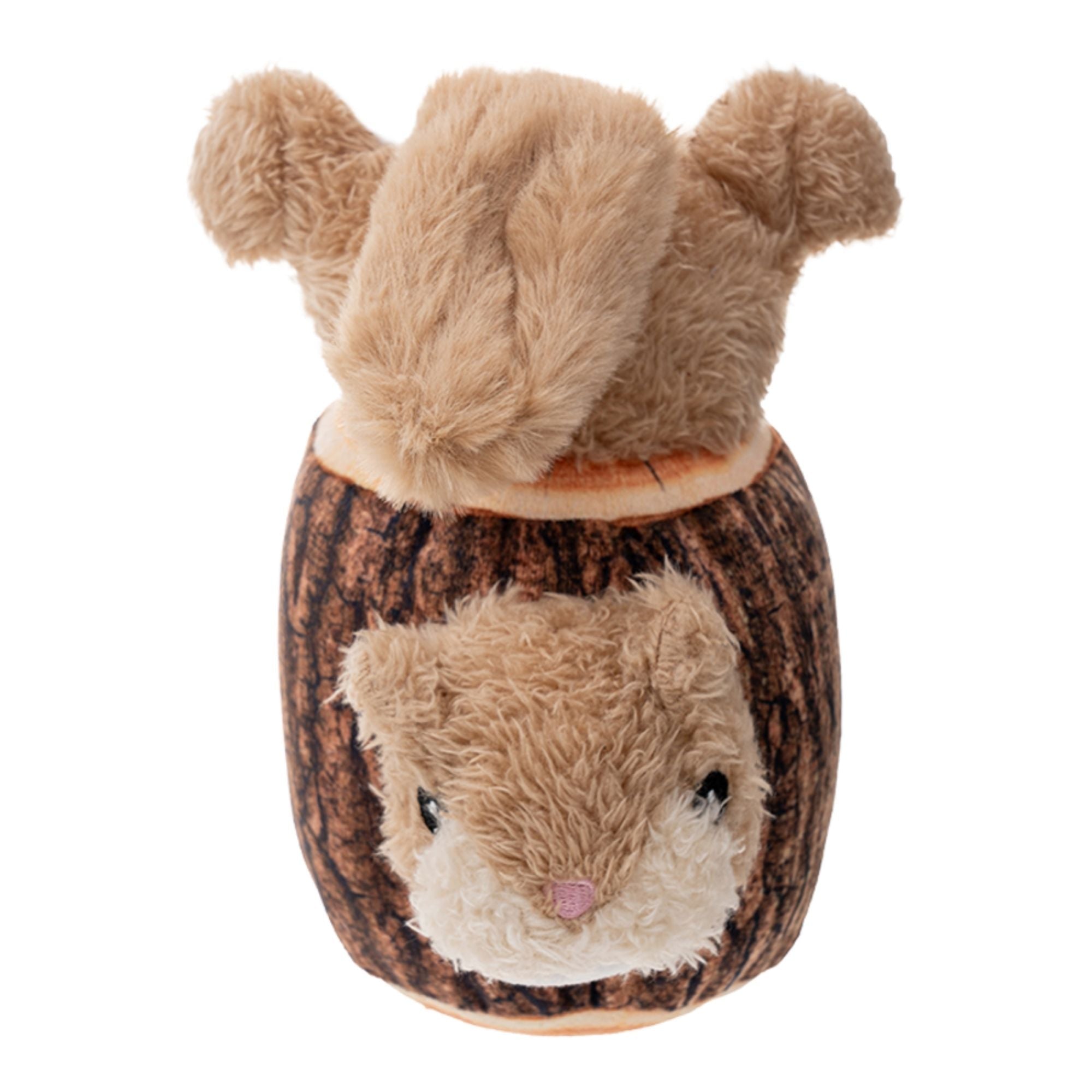 Territory Dog Plush Animated Squirrel In A Log 7.1 Inches