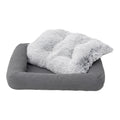 Tall Tails Dog & Cat Grey All In One Bed, 34.5" x 27"