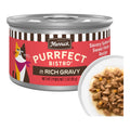 Merrick Cat Purrfect Bistro Delicious Premium High Protein Savory Salmon and Sweet Potato Recipe In Gravy 3oz. (Case of 24)