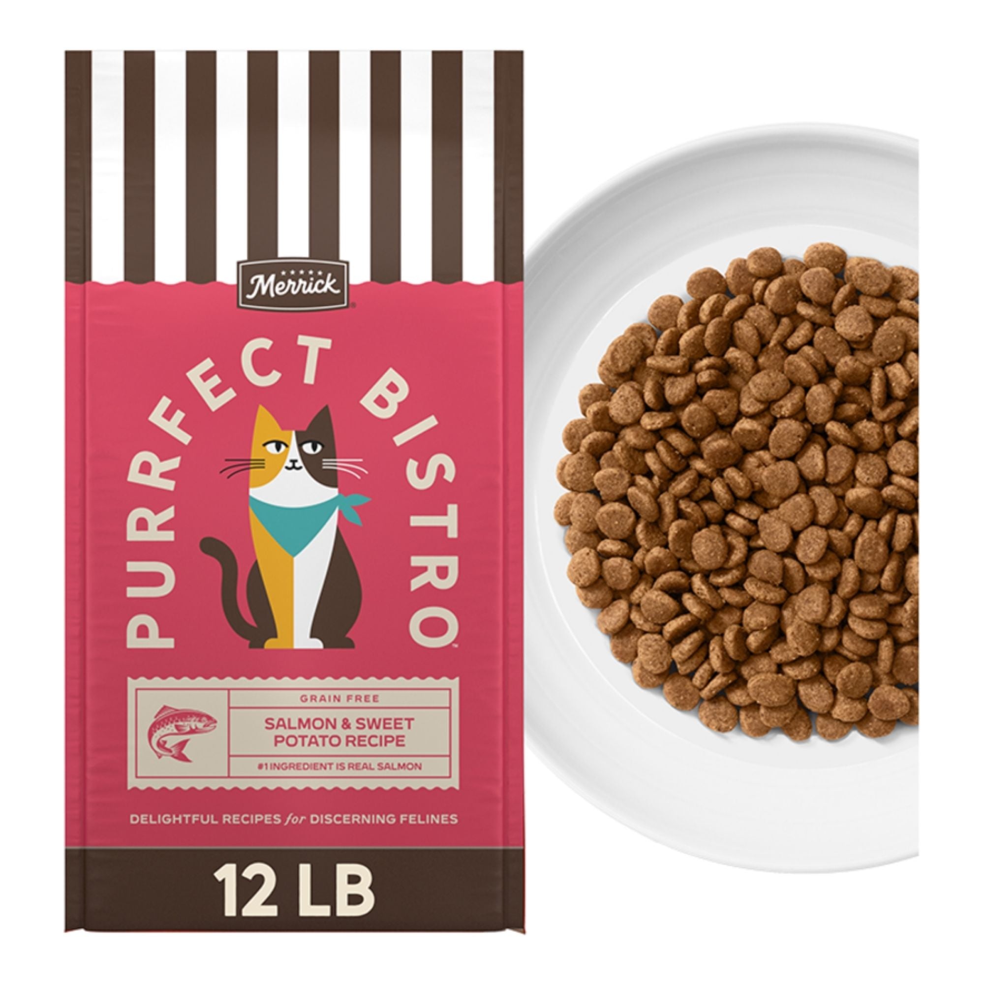 Merrick Cat Purrfect Bistro Salmon and Sweet Potato Formula 12Lbs