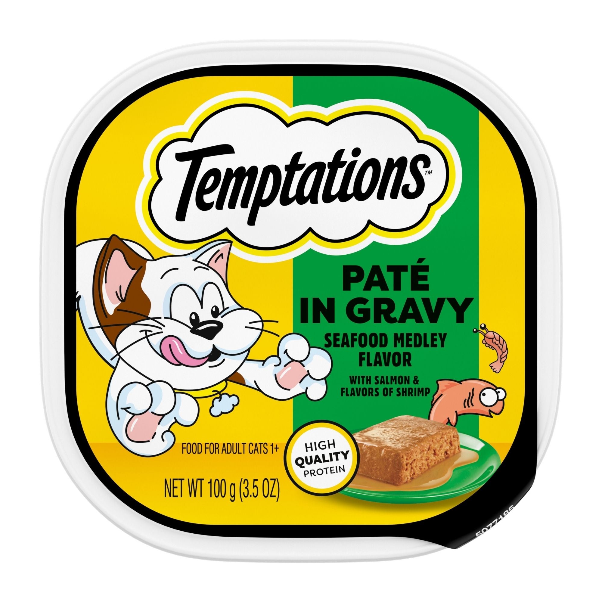 Temptations Patein. Gravy Wet Cat Food Seafood Medley 24ea/3.5oz.