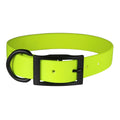 Omni Pet Zeta Biothane Dog Collar with Blk Hardware Neon Yellow 1 x 22in.