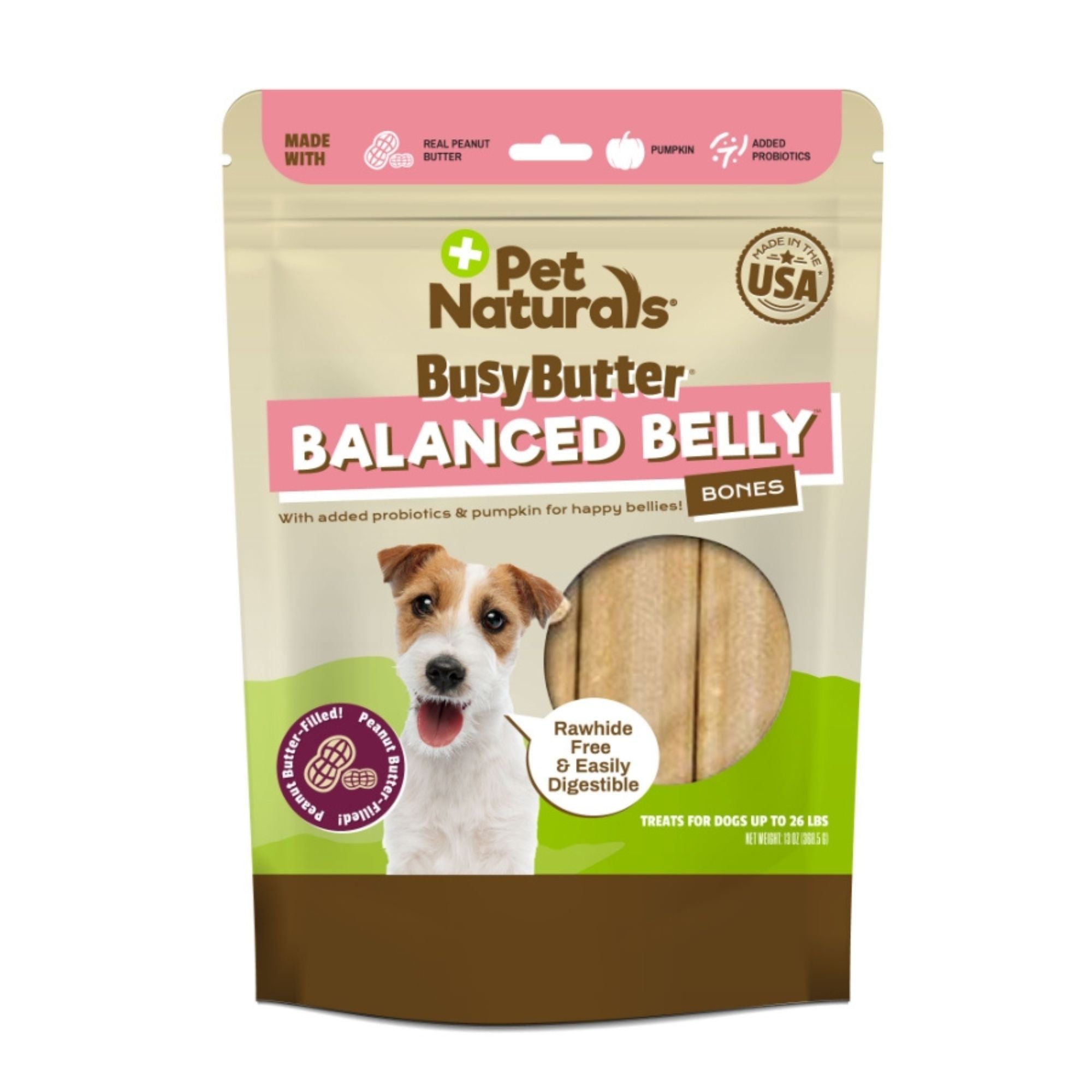 Pet Naturals Dog Busy Butter Balanced Belly Bones Small