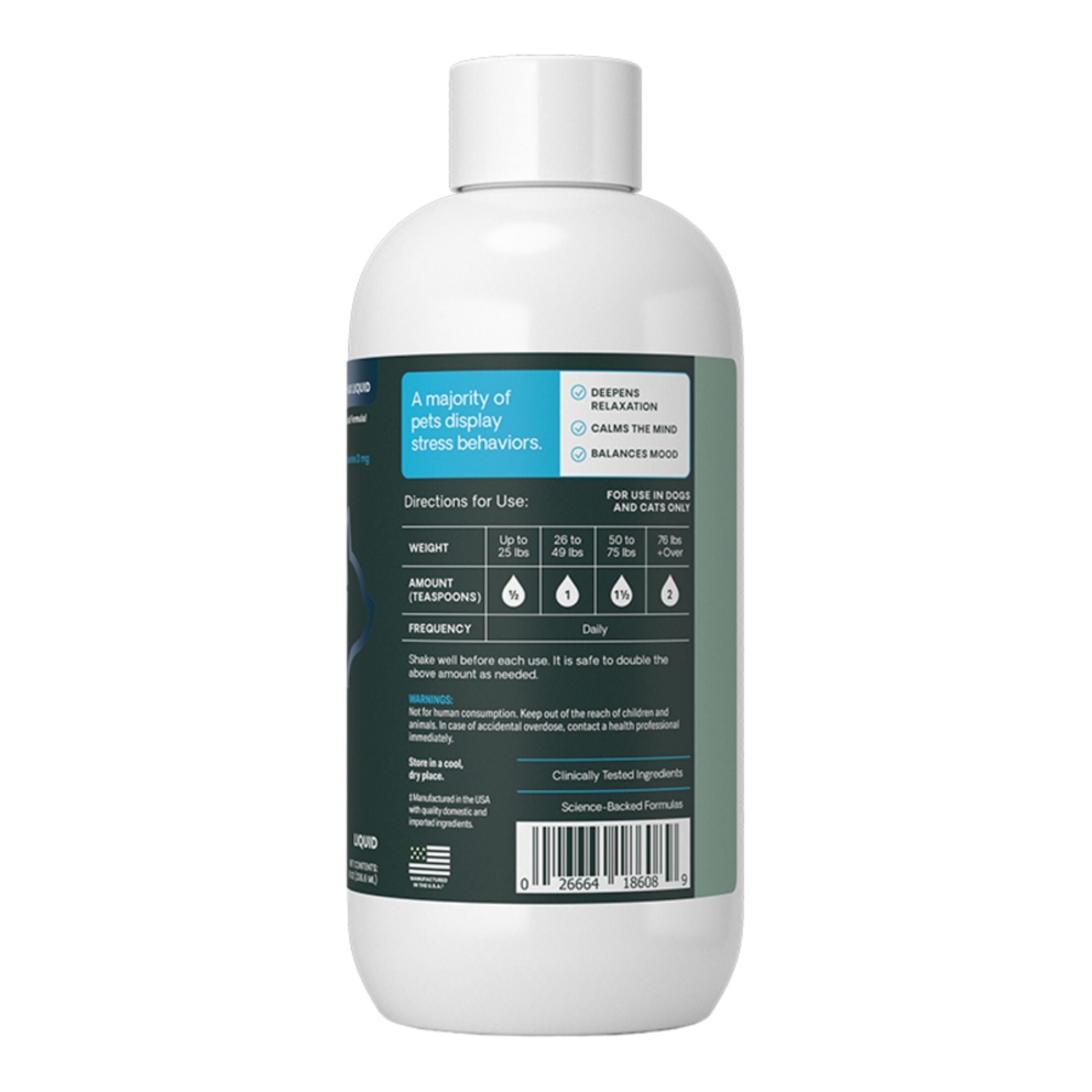 Vetriscience Dog & Cat Calm And Confident Liquid 8oz.