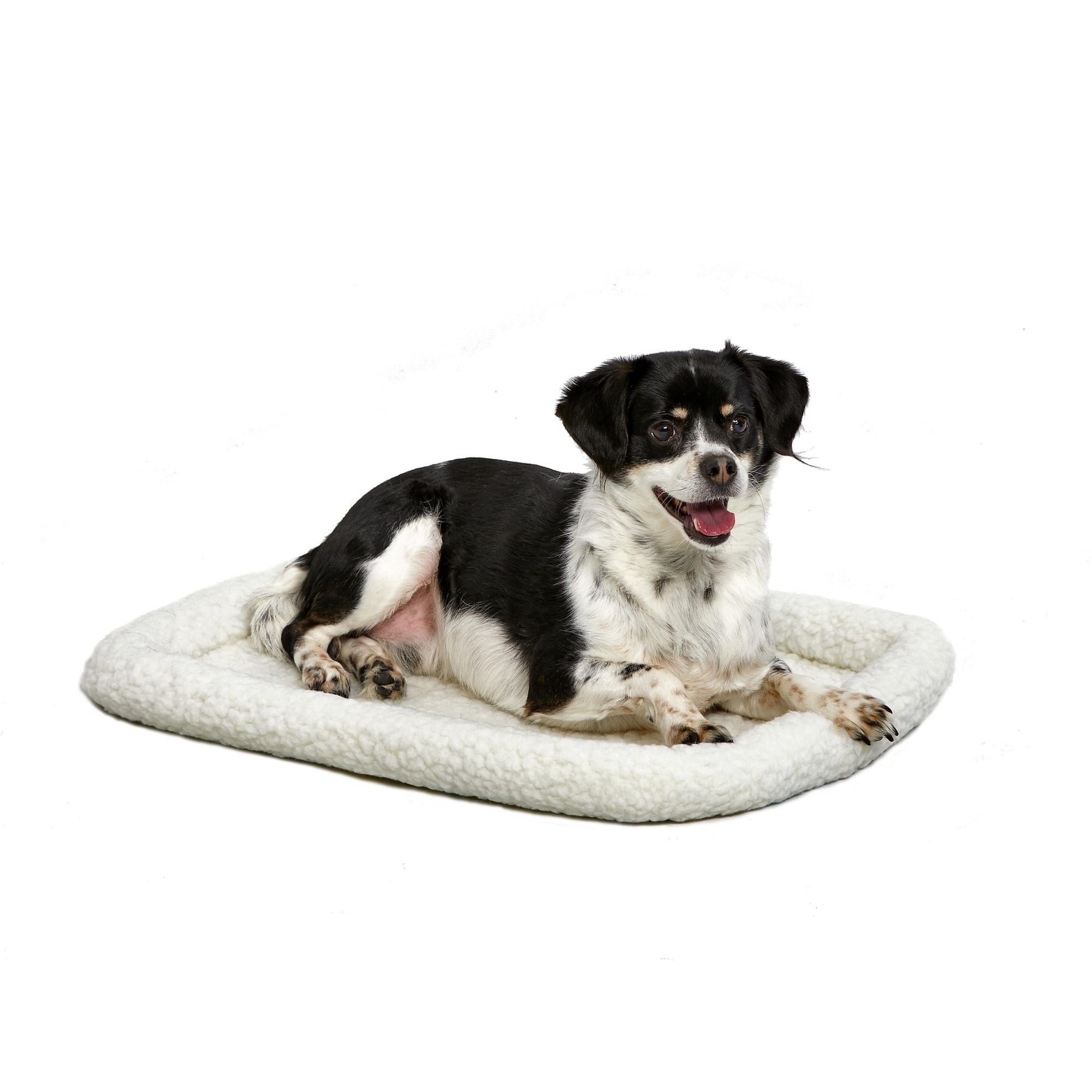 MidWest Homes for Pets QuietTime Bolster Dog Bed White 1ea/18in X 24in.