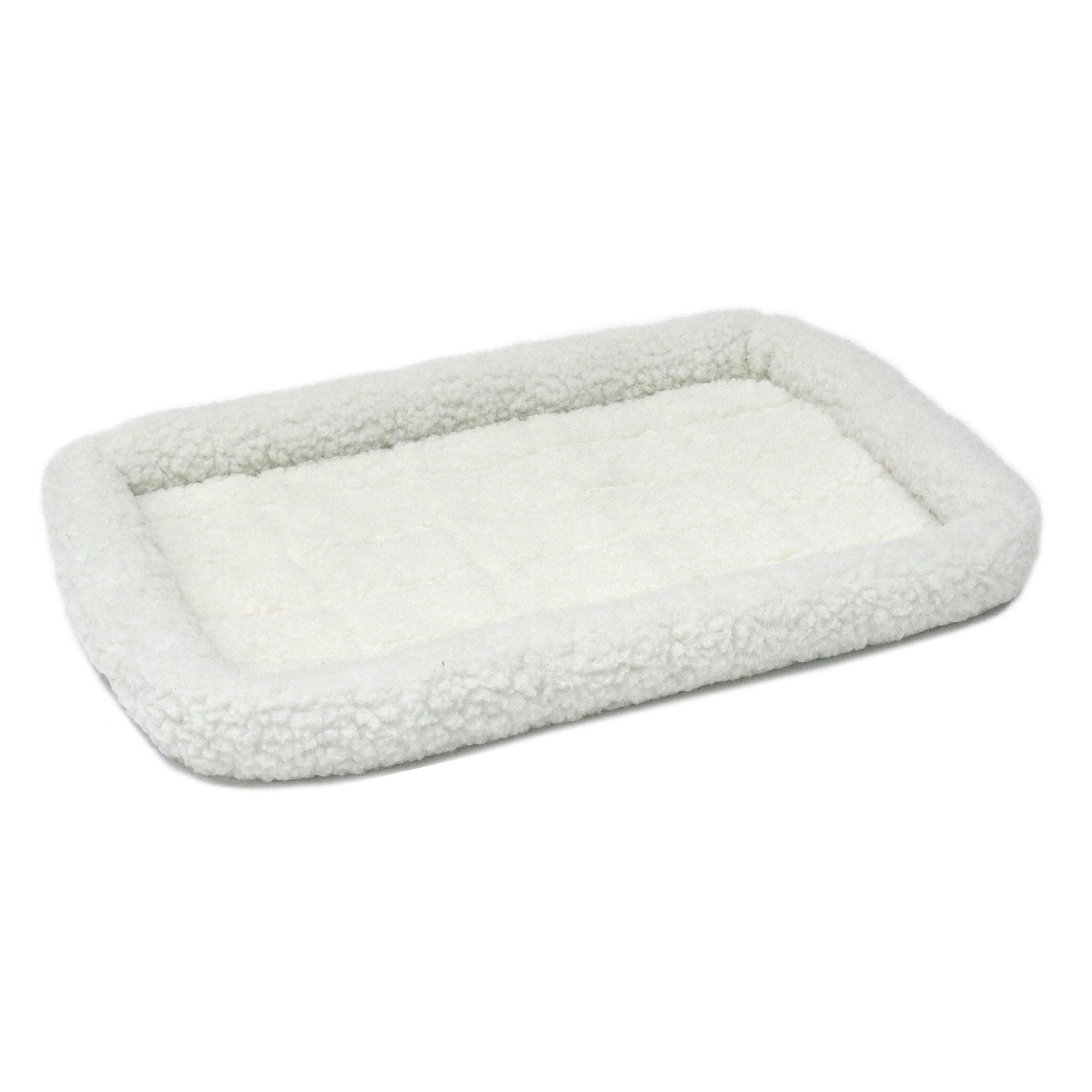 MidWest Homes for Pets QuietTime Bolster Dog Bed White 1ea/18in X 24in.
