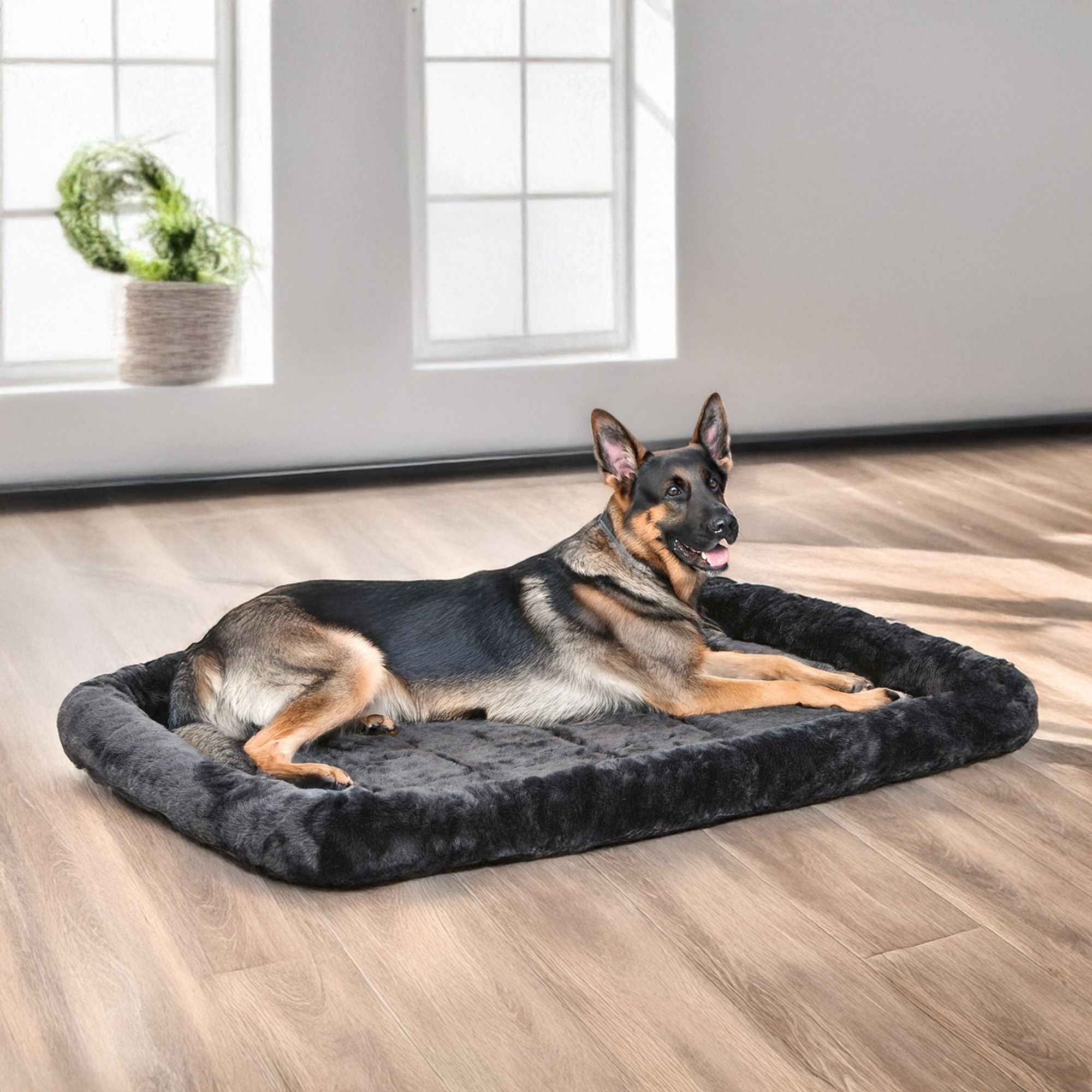 MidWest Homes for Pets Bolster Dog Bed Pearl Gray 1ea/30in X 48in.