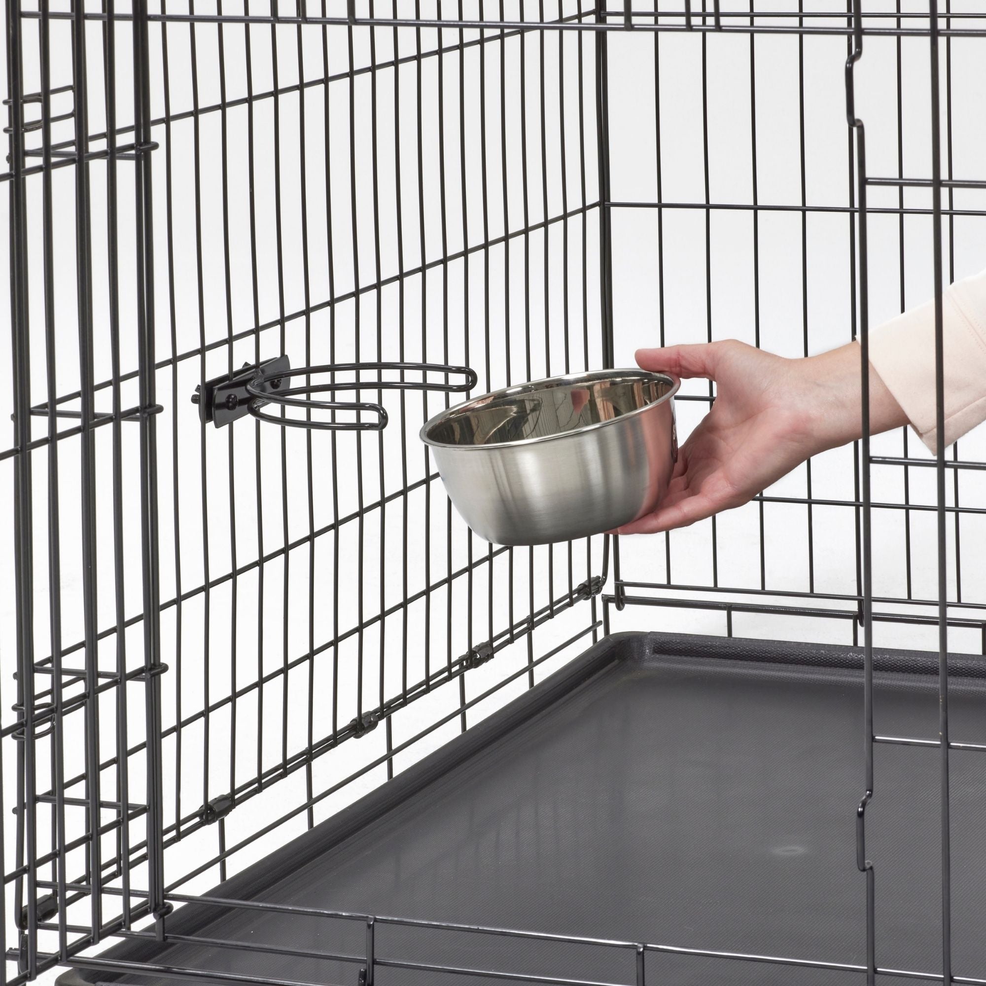 MidWest Homes for Pets Snap'y Fit Stainless Steel Dog Food & Water Bowl 1ea/1Q