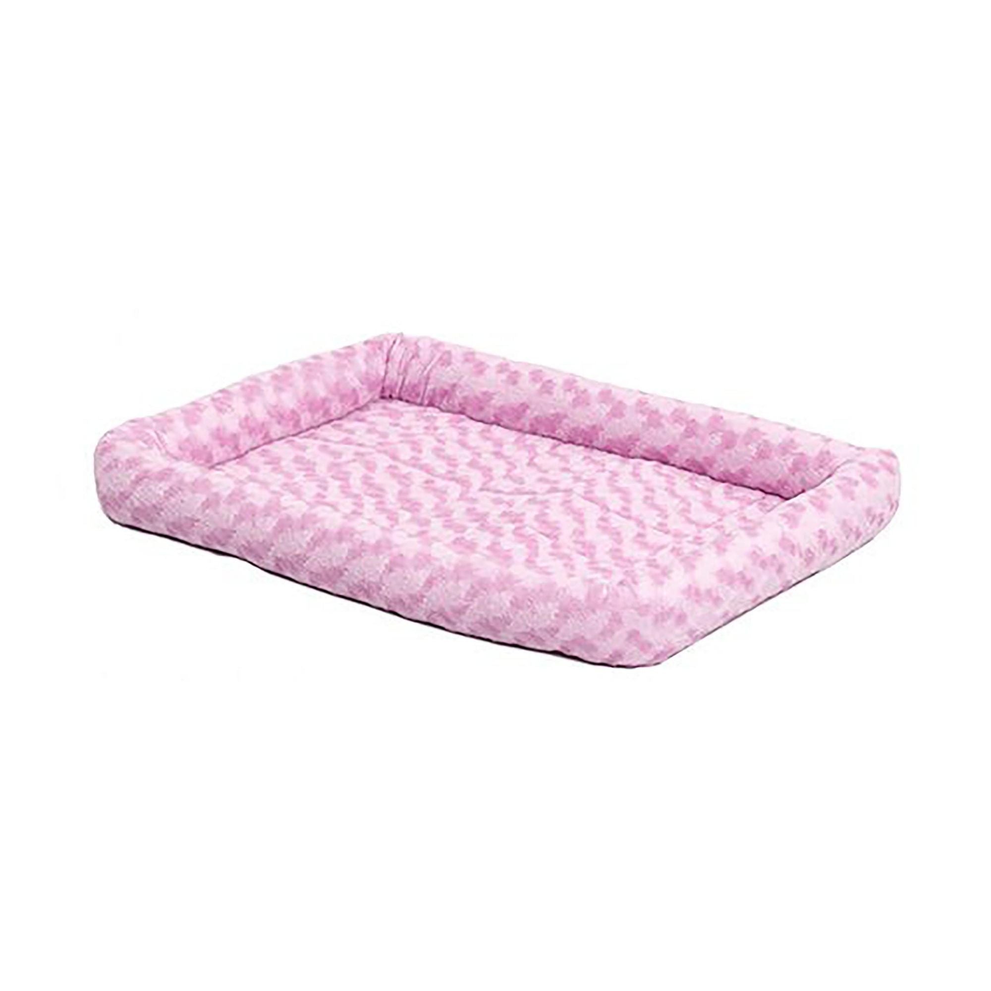 MidWest Homes for Pets QuietTime Bolster Dog Bed Pink 1ea/18in X 24in.