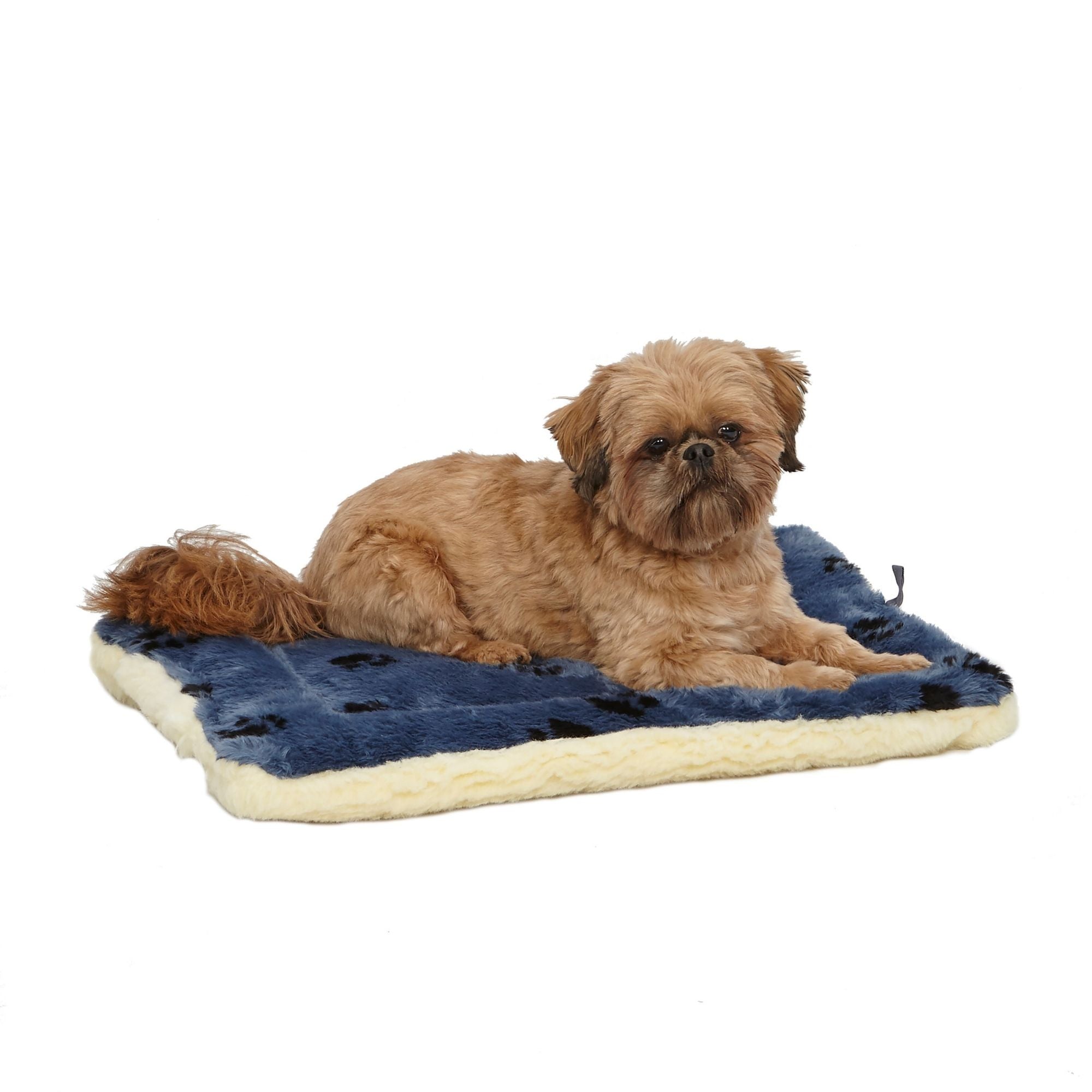 MidWest Homes for Pets Reversible Paw Print Dog Bed Blue 1ea/18in X 24in.