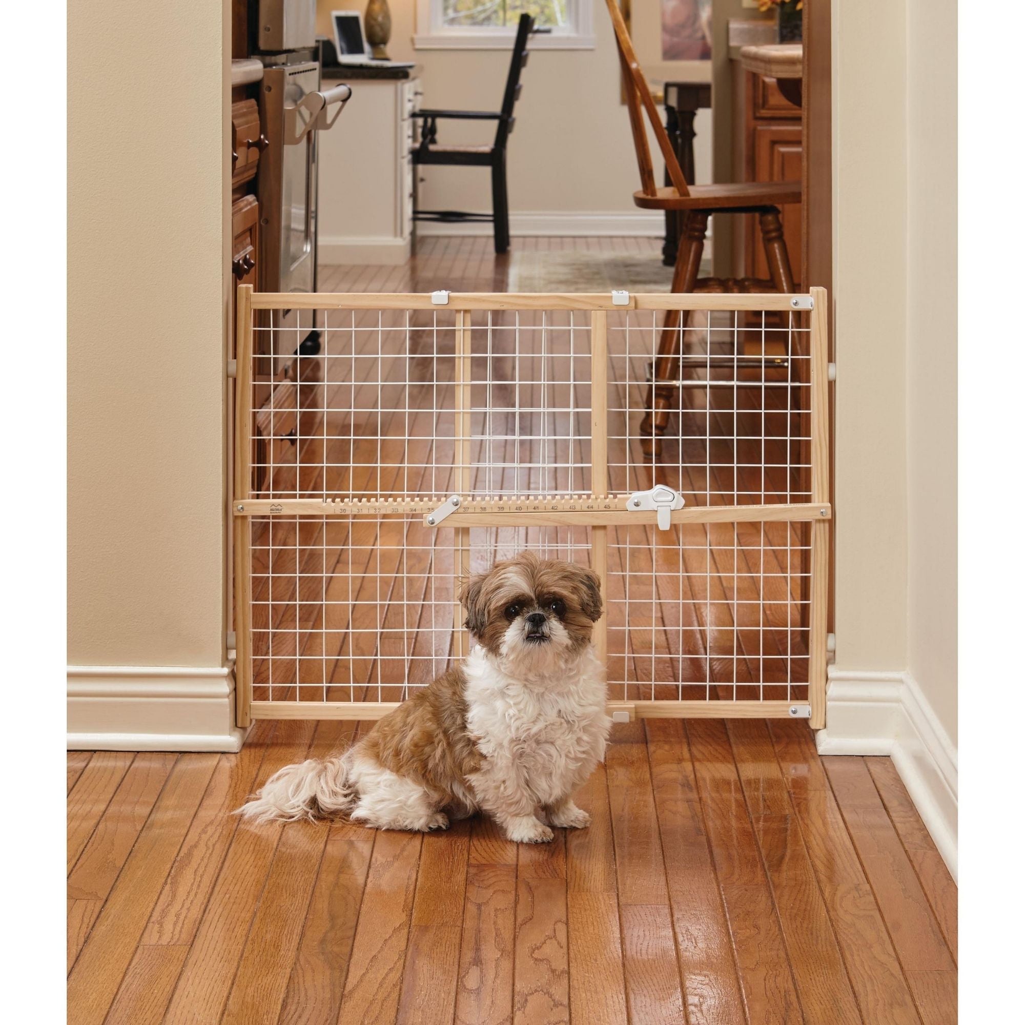 MidWest Homes for Pets Wood Pet Gate w/ Wire Mesh 1ea/24in.