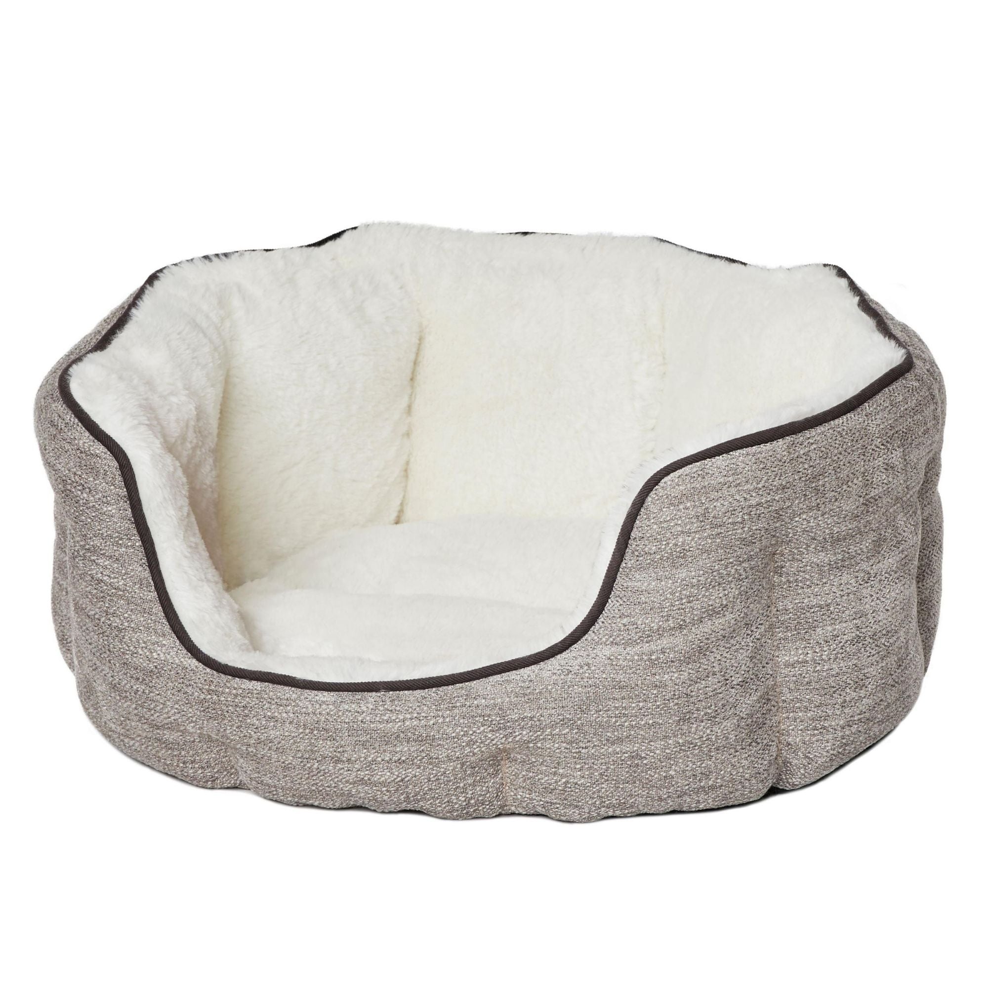 MidWest Homes for Pets QuietTime Deluxe Tulip Dog Bed Taupe 1ea/XS