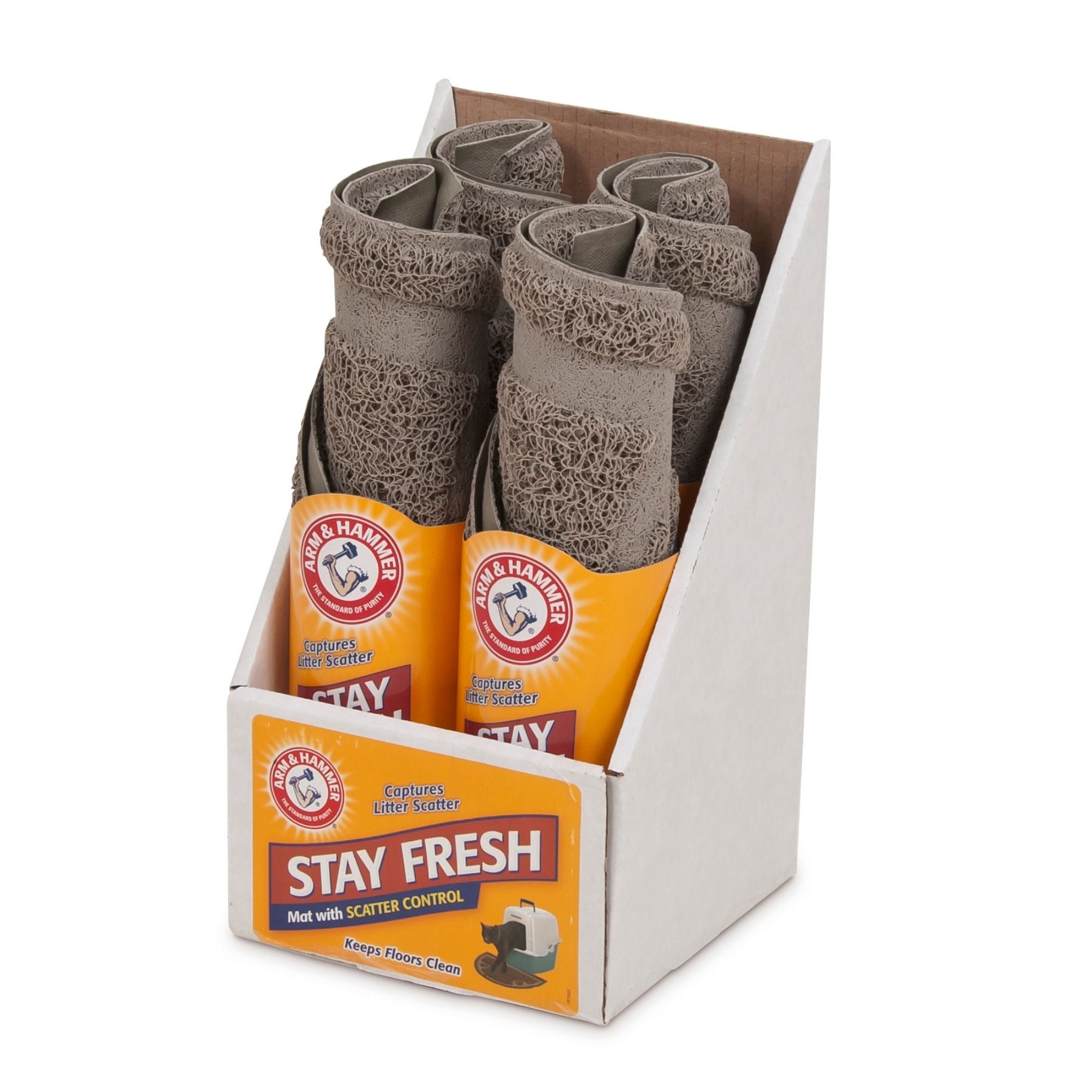 Arm & Hammer Half Circle Cat Litter Mat Pearl Tan 4ea/One Size