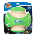 Chuckit! Kick Fetch Dog Toy Max Glow Green/White 1ea/LG