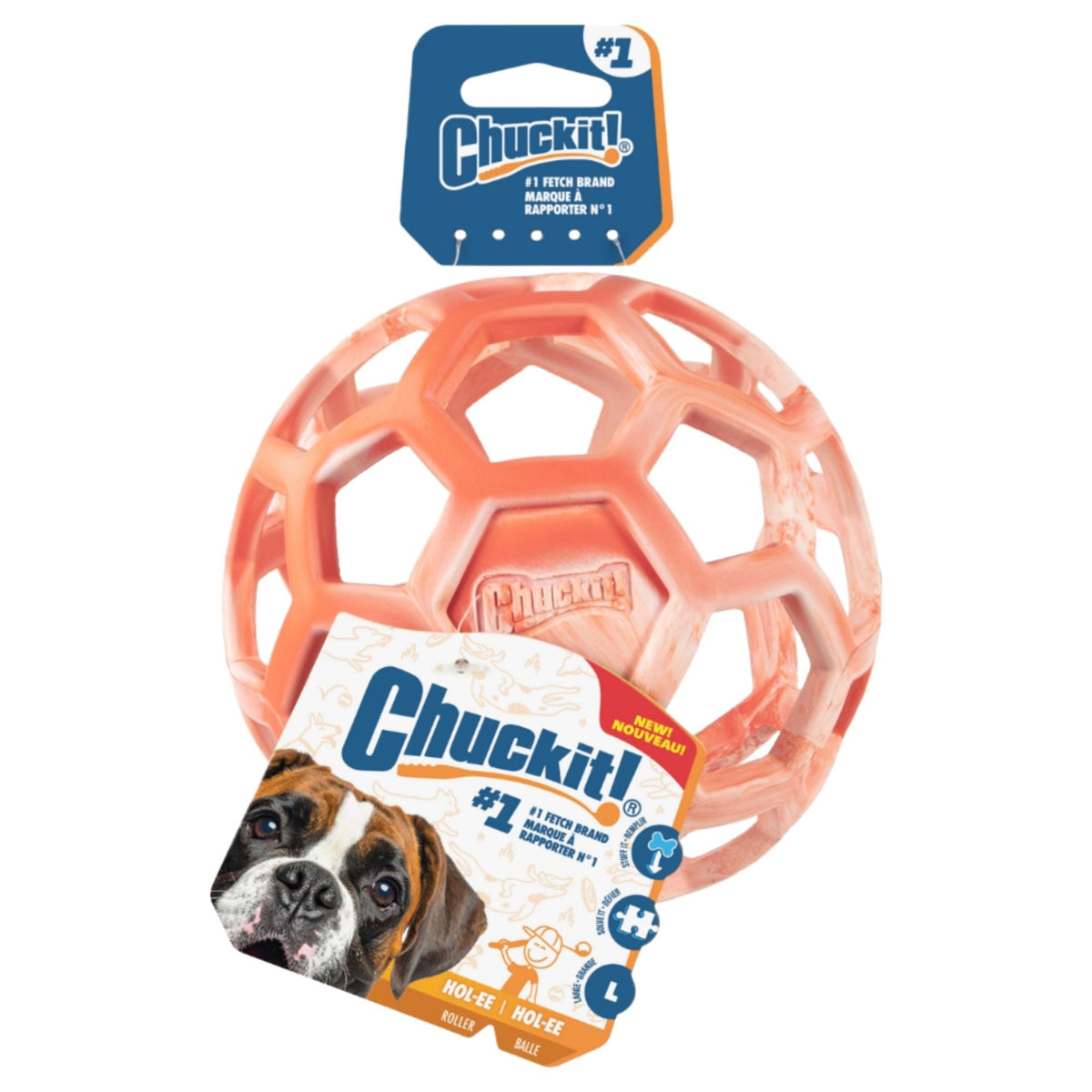 Chuckit Dog Hol-ee Roller Orange Medium