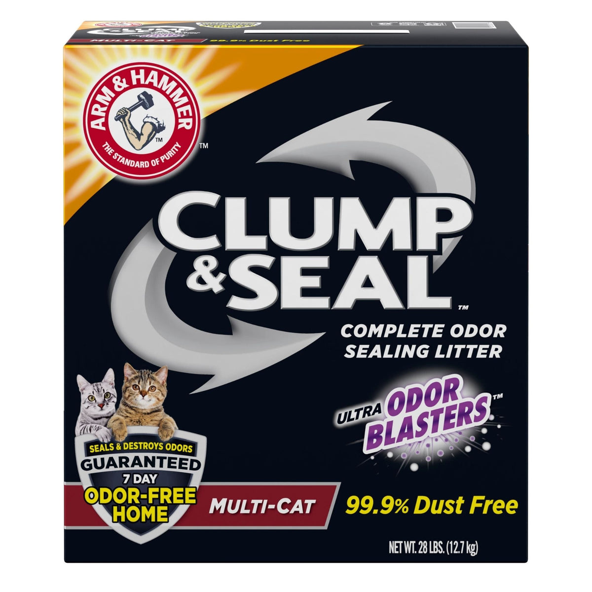 Arm & Hammer Clump & Seal Multi-Cat Cat Litter 1ea/28 lb