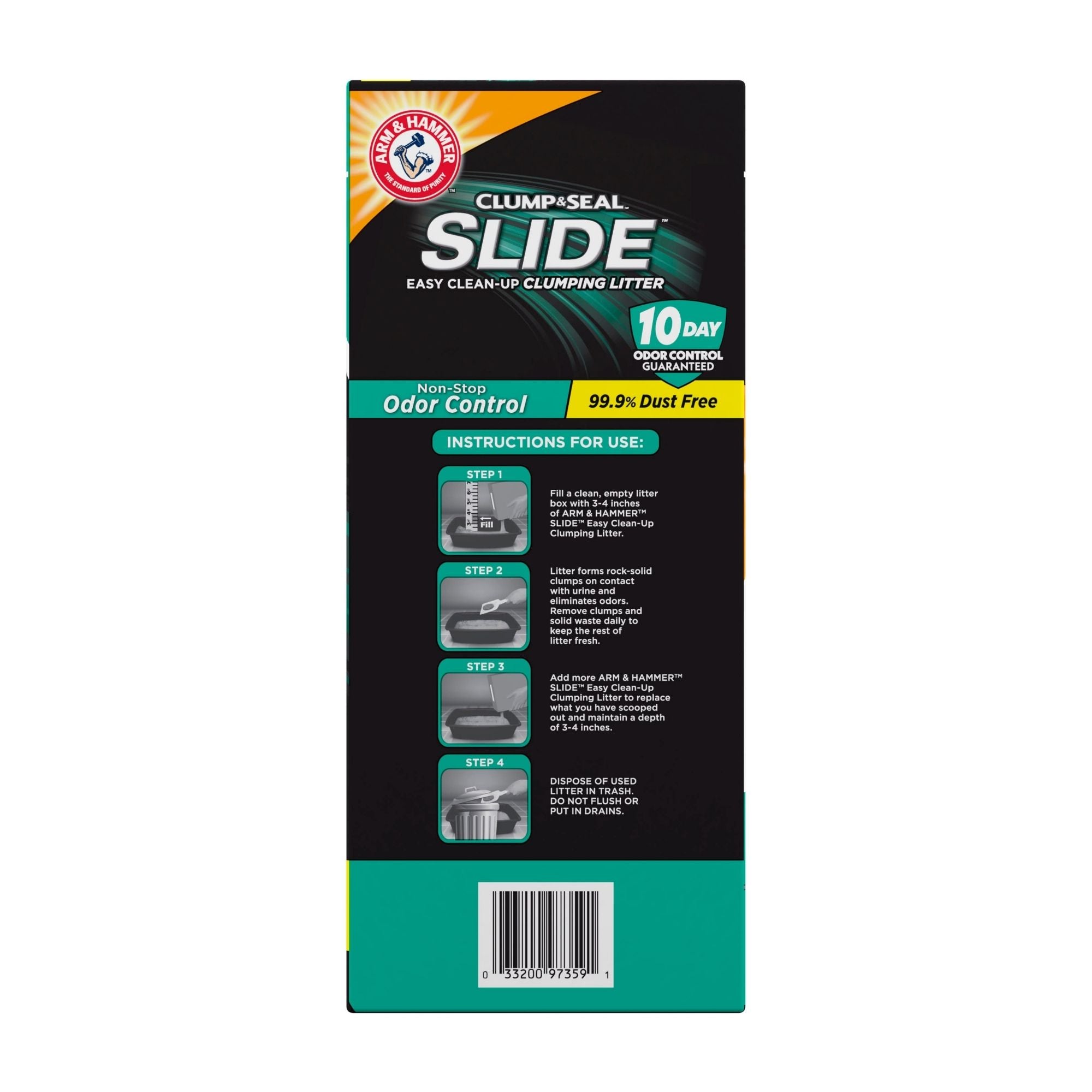 Arm & Hammer Slide Non-Stop Odor Control Clumping Cat Litter 1ea/28 lb