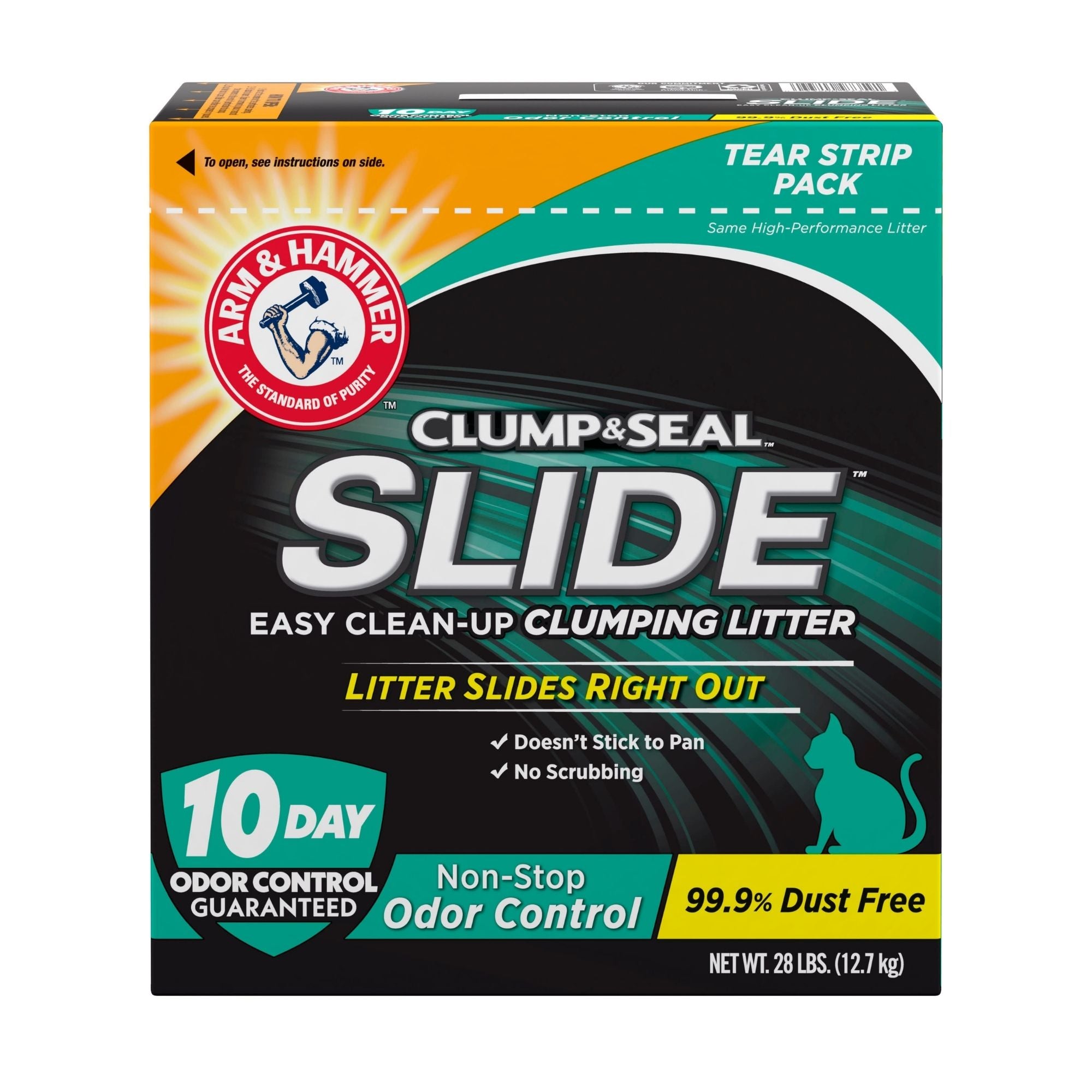 Arm & Hammer Slide Non-Stop Odor Control Clumping Cat Litter 1ea/28 lb
