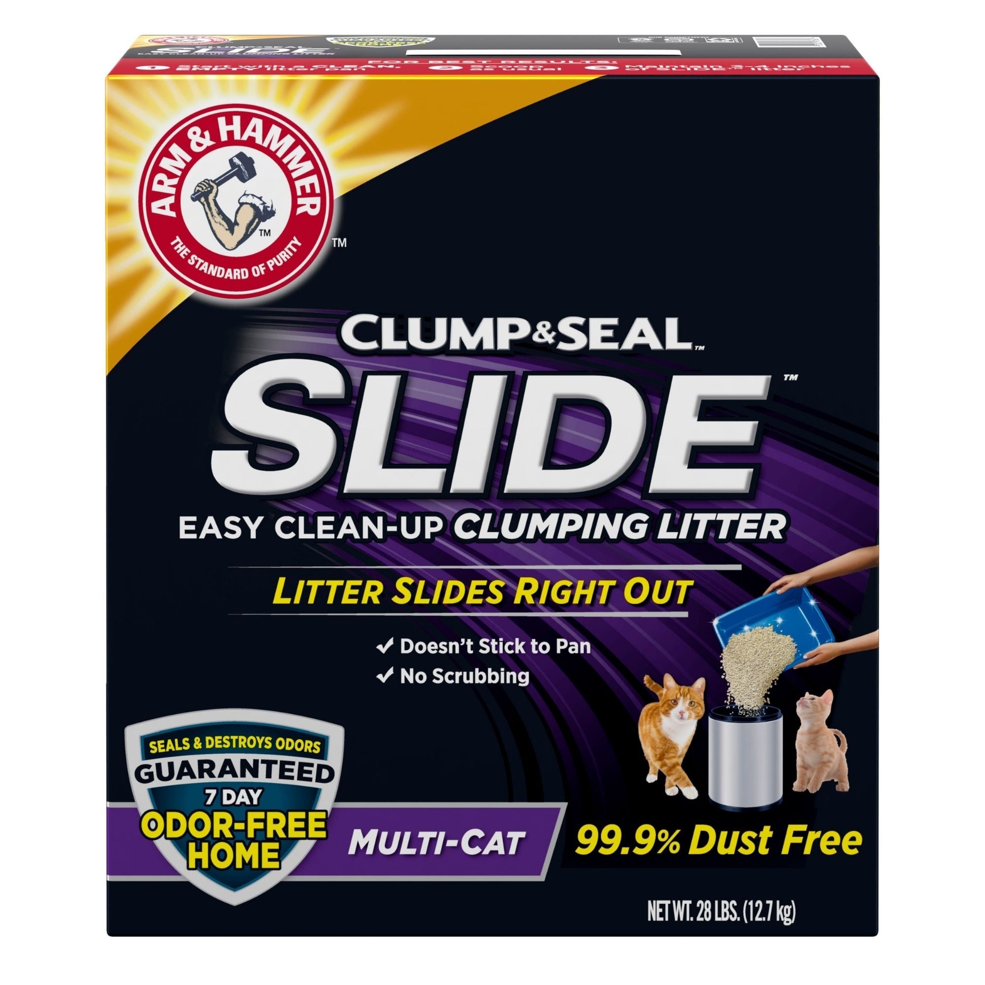 Arm & Hammer Clump & Seal Slide Multi-Cat Cat Litter 1ea/28 lb