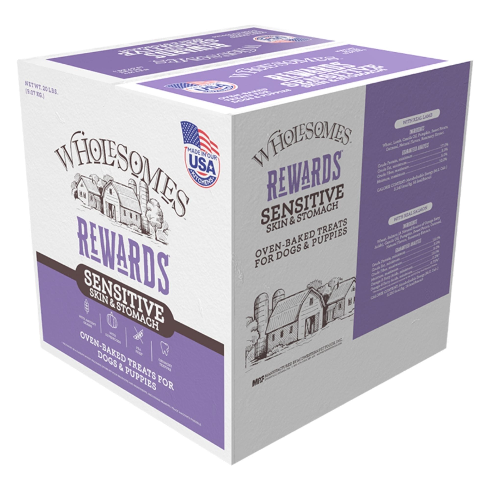 Sportmix Dog Wholesomes Rewards Sensitive Skin & Stomach Lamb 20Lbs