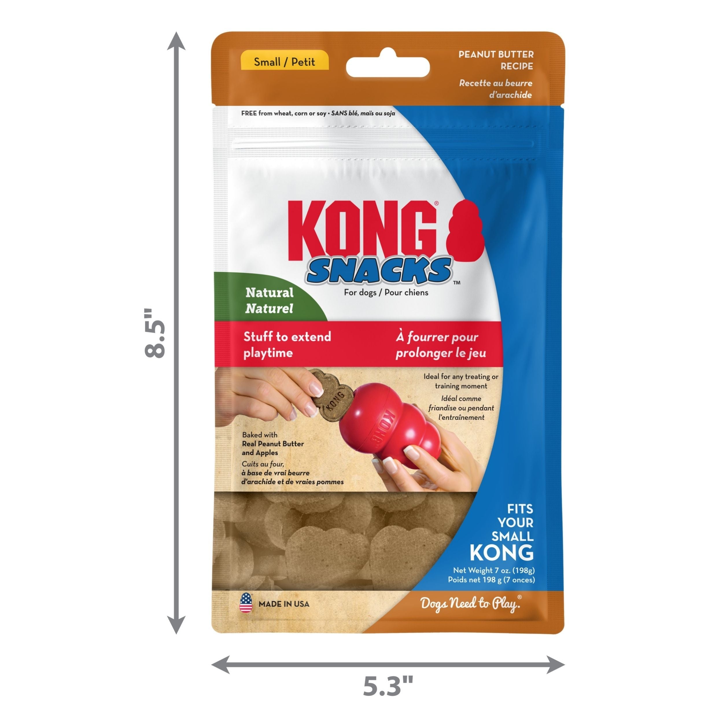 Kong Stuff'N Snacks Dog Treats Peanut Butter 1ea/Sm, 8 oz. Default Title