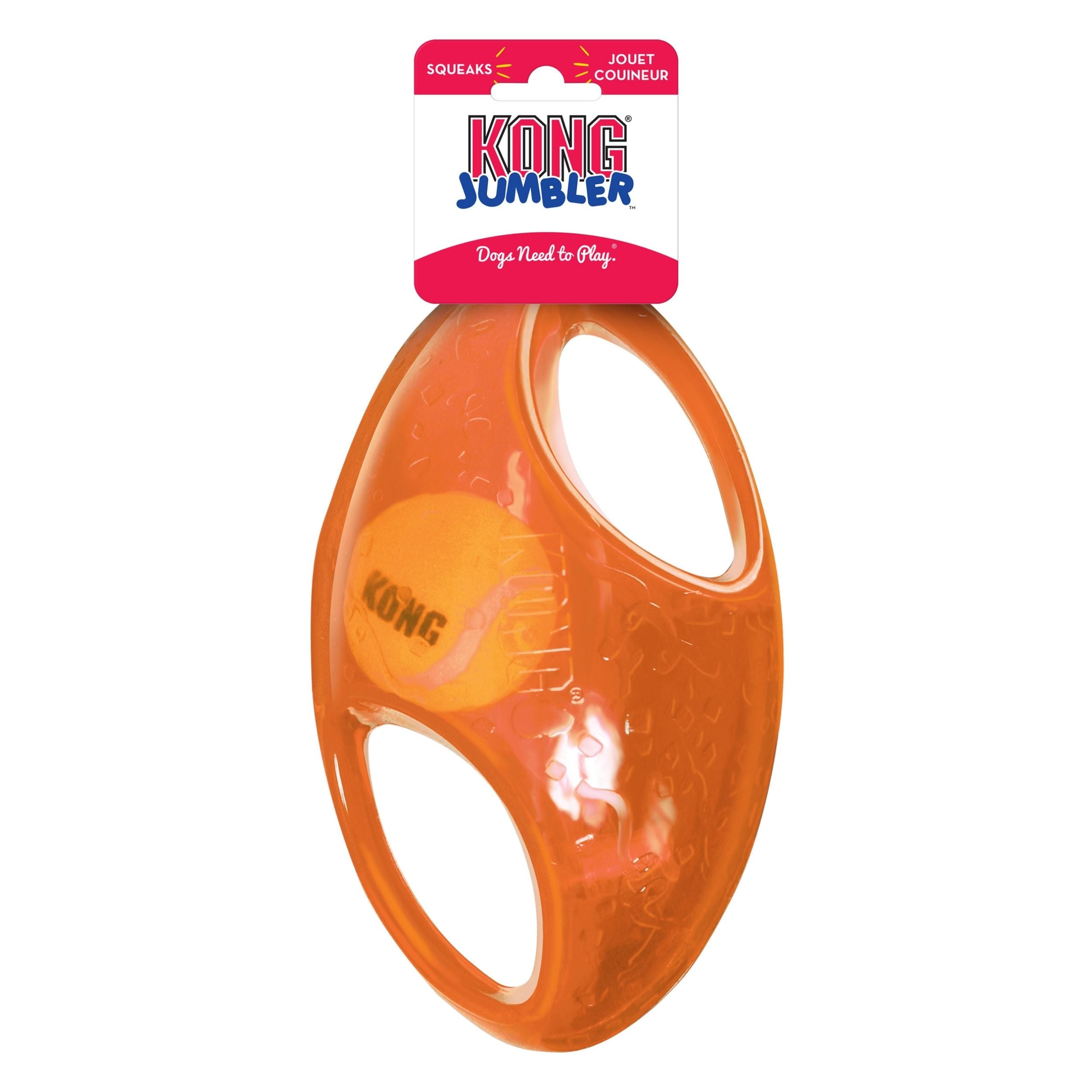 Kong Jumbler Dog Toy Football Assorted 1ea/Lg/Xl Default Title