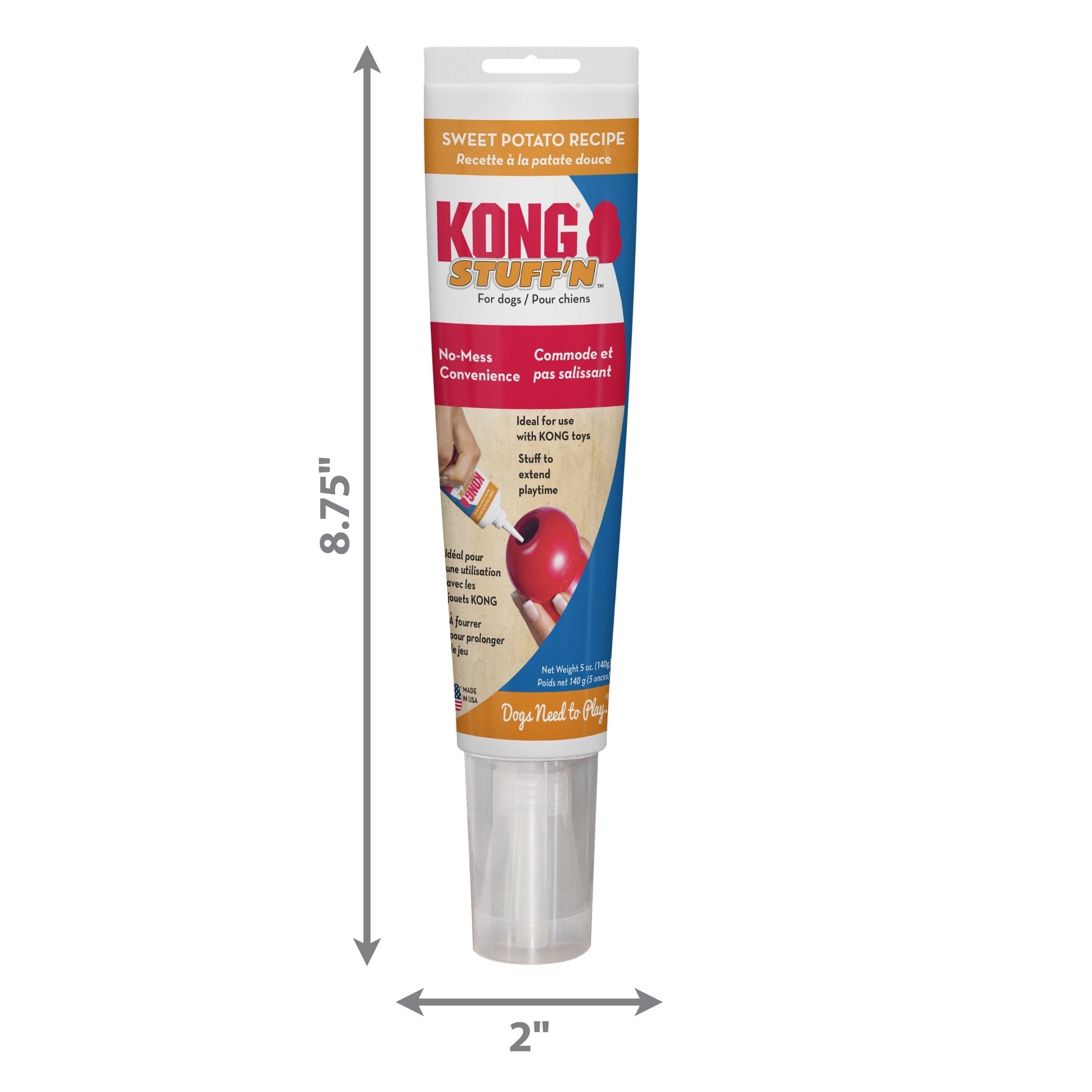 Kong Stuff'N Dog Treat Paste Tube Sweet Potato 1ea/5 oz. Default Title