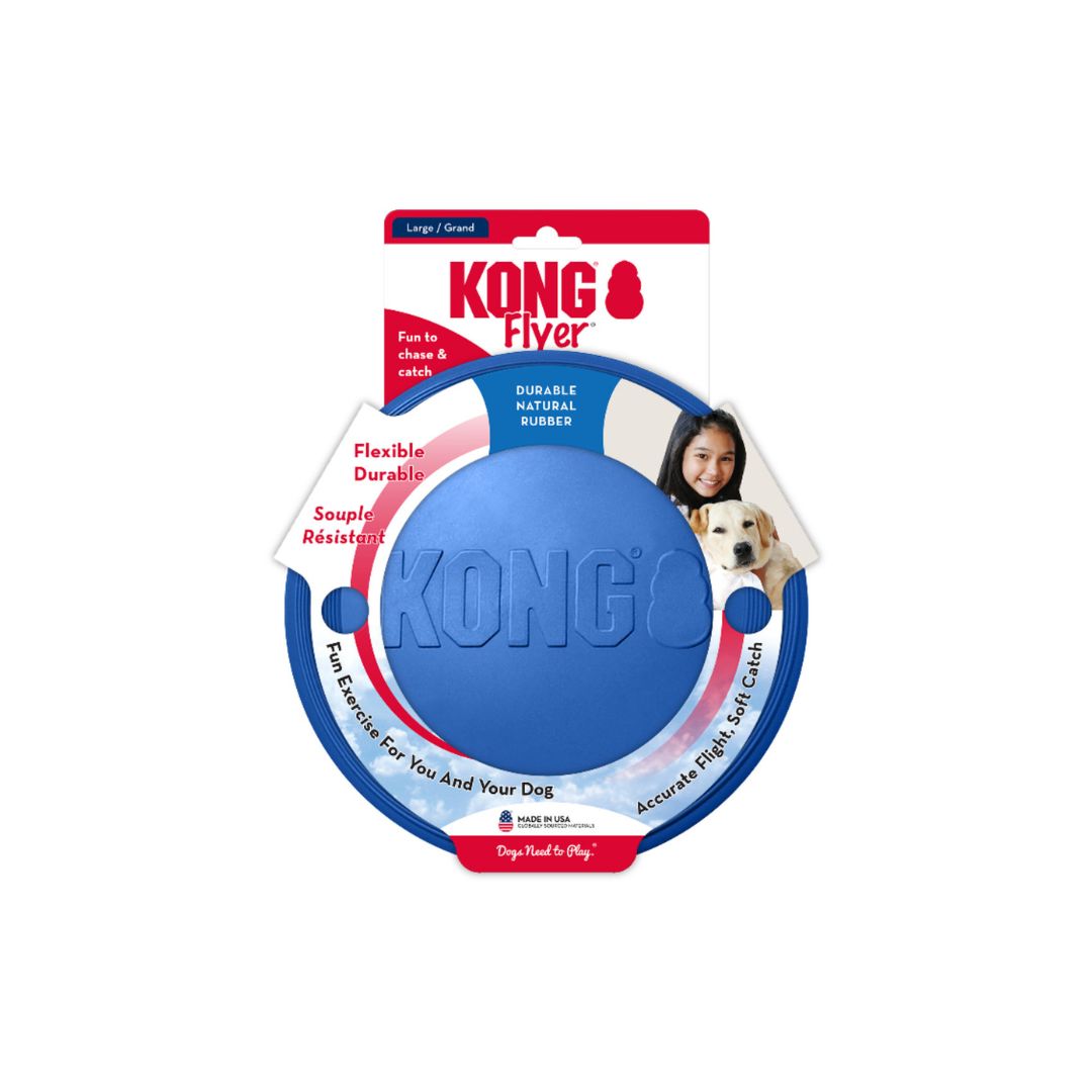 KONG KONG Old Glory Flyer Dog Toy 1ea/LG