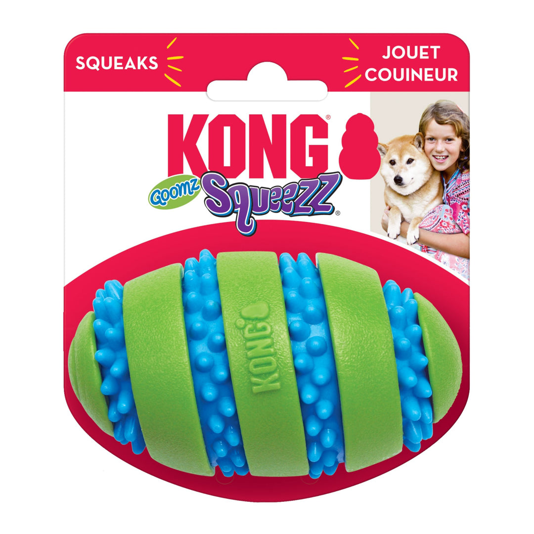 KONG Squeezz Goomz Football Dog Toy Large