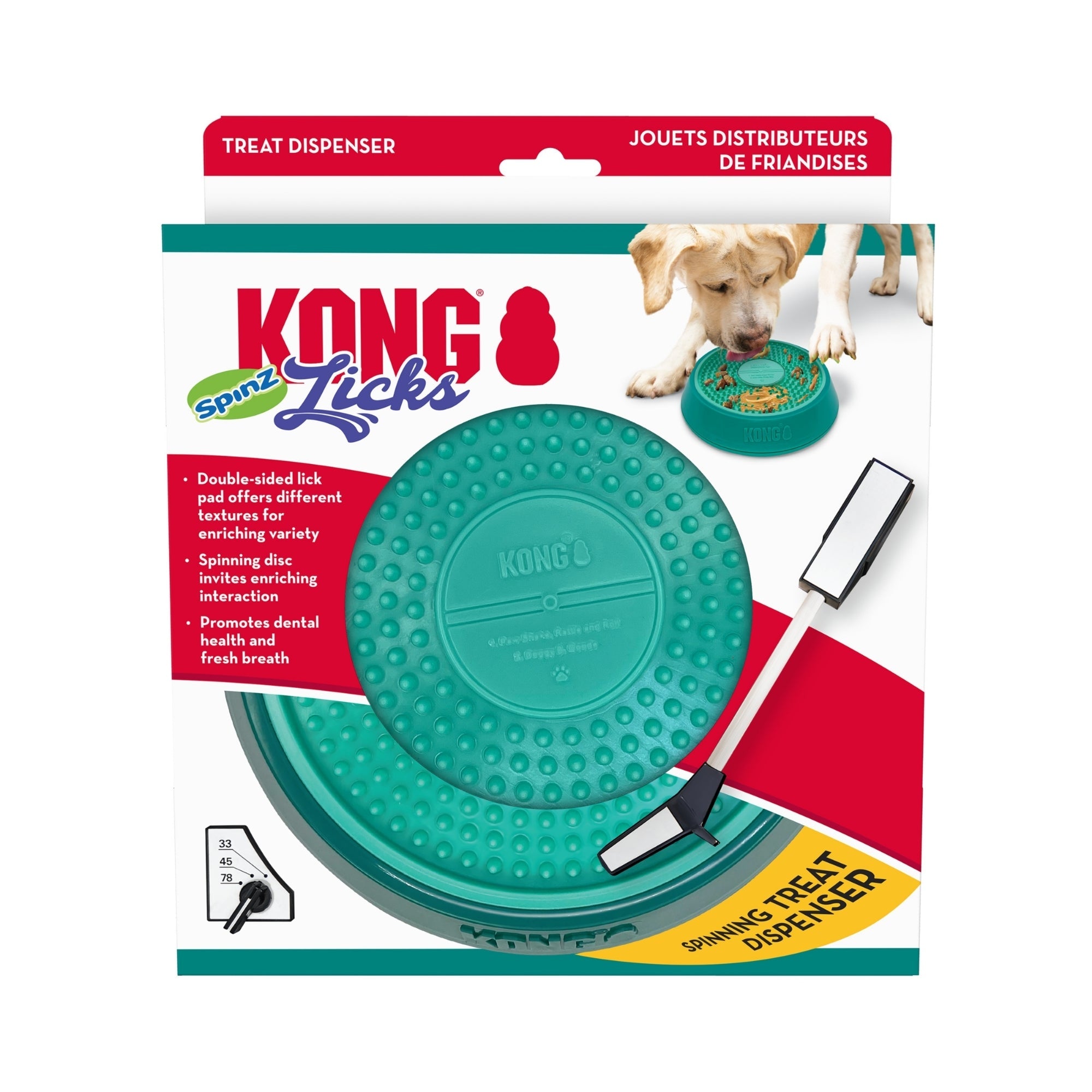 KONG Licks Spinz Treat Dispenser blank/LG
