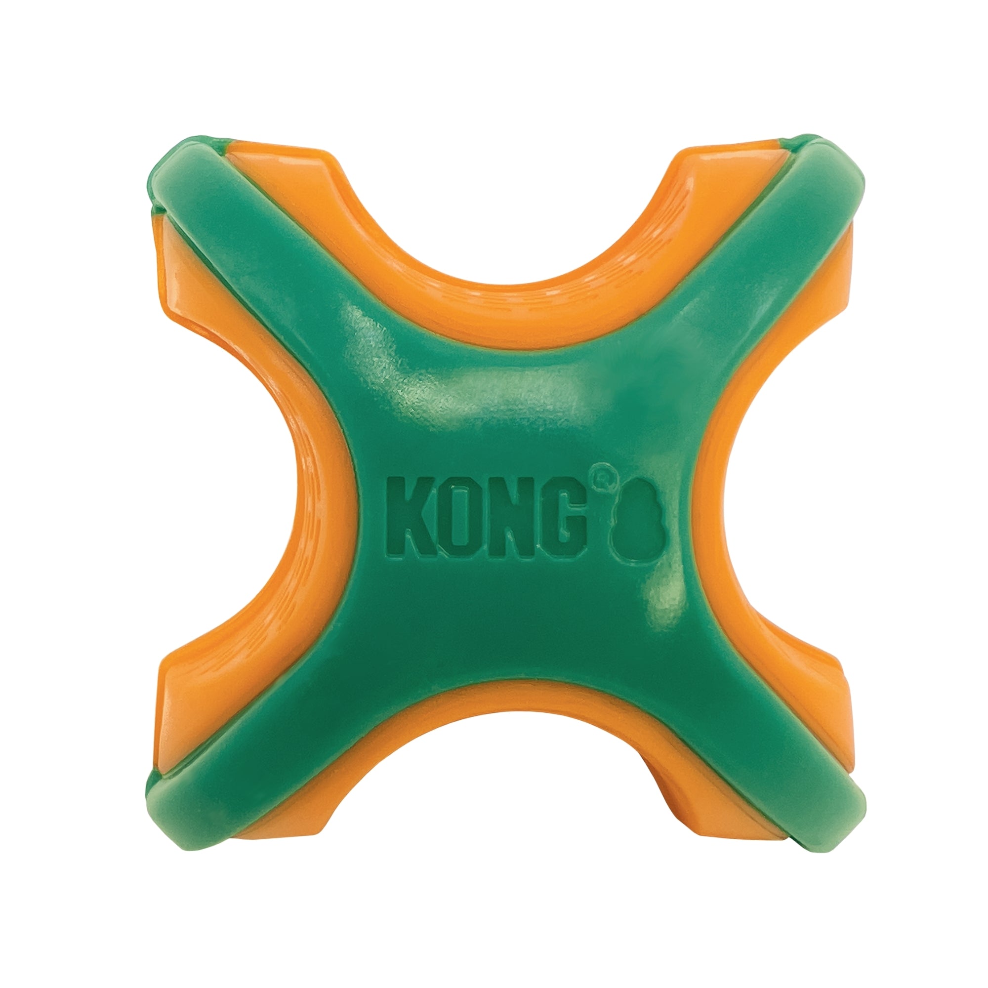 KONG Rambler Rattlez Dog Toy X-Ball, blank/LG