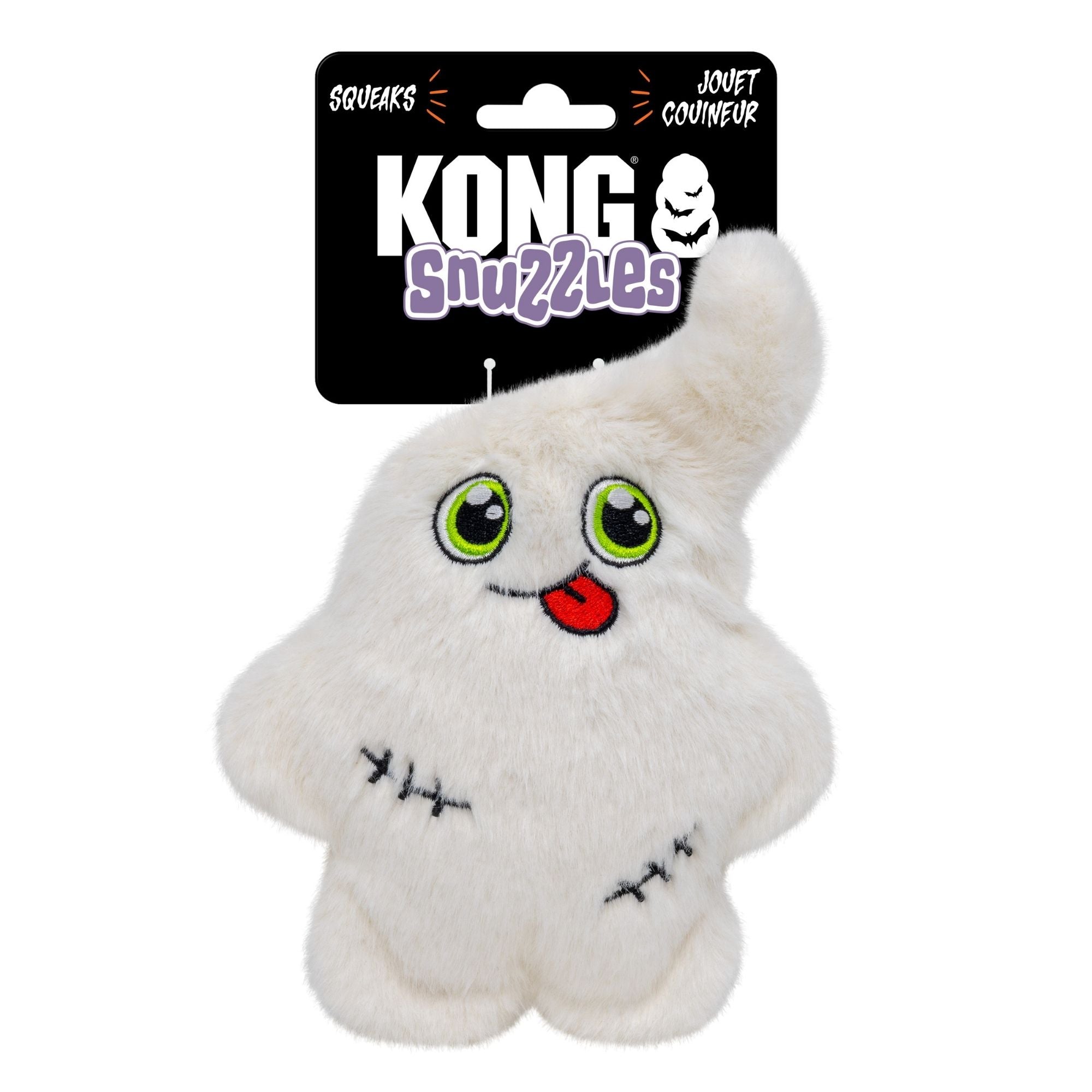 KONG Halloween Snuzzles Ghost and Pumpkin Dog Toy Assorted 1ea/SM