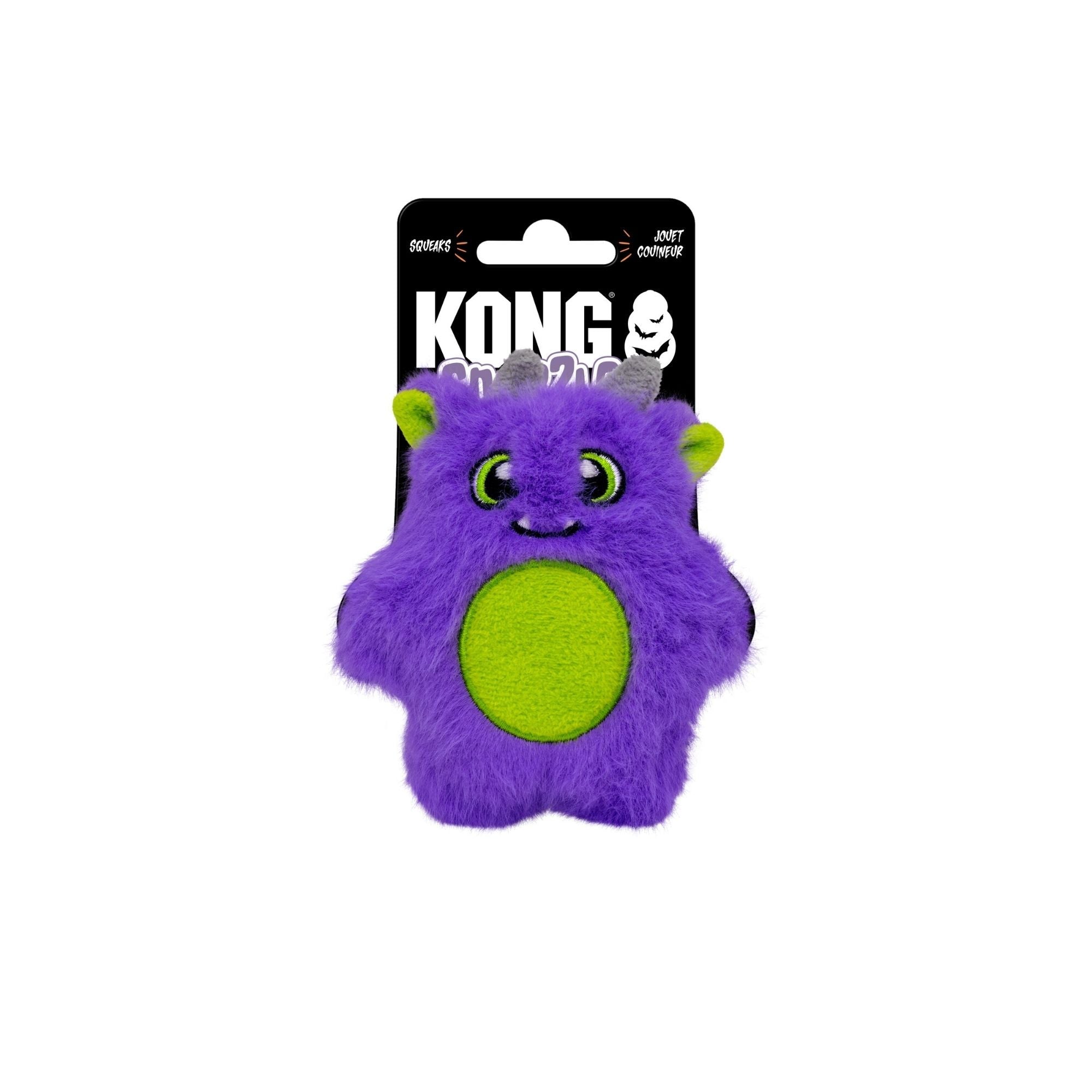 KONG Halloween Snuzzles Monster and Pumpkin Dog Toy Assorted 1ea/XS