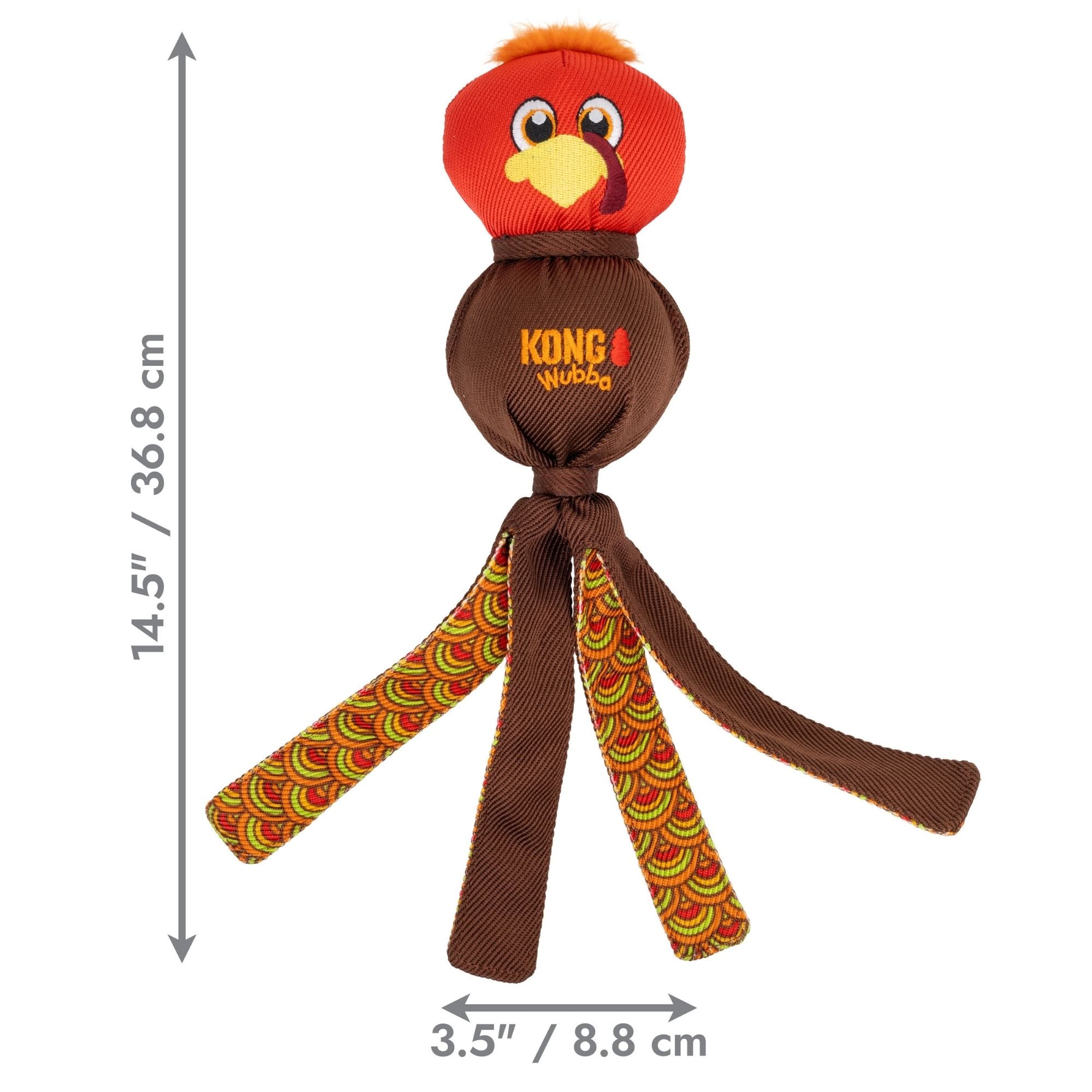 KONG Wubba Turkey Dog Toy Red Red 1ea/LG