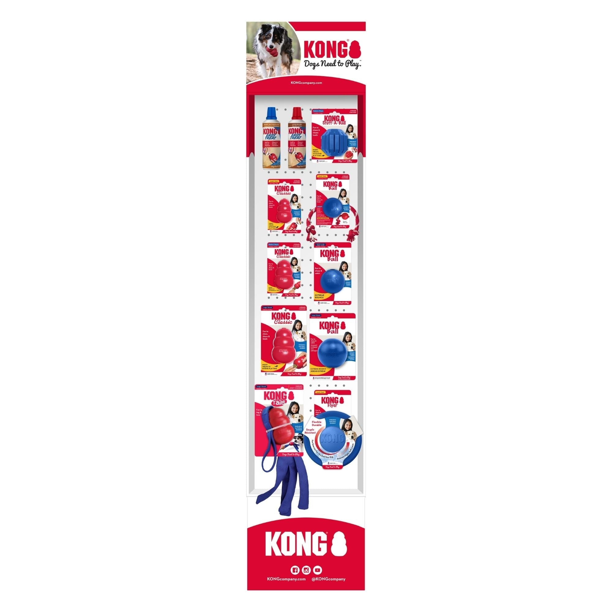 KONG Old Glory Dog Display 1ea/36Pc