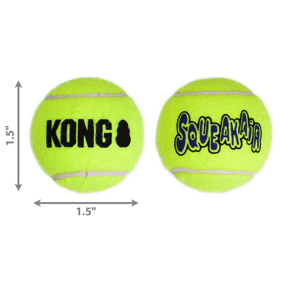 KONG SqueakAir Tennis Ball Dog Toy X-Small 3pk