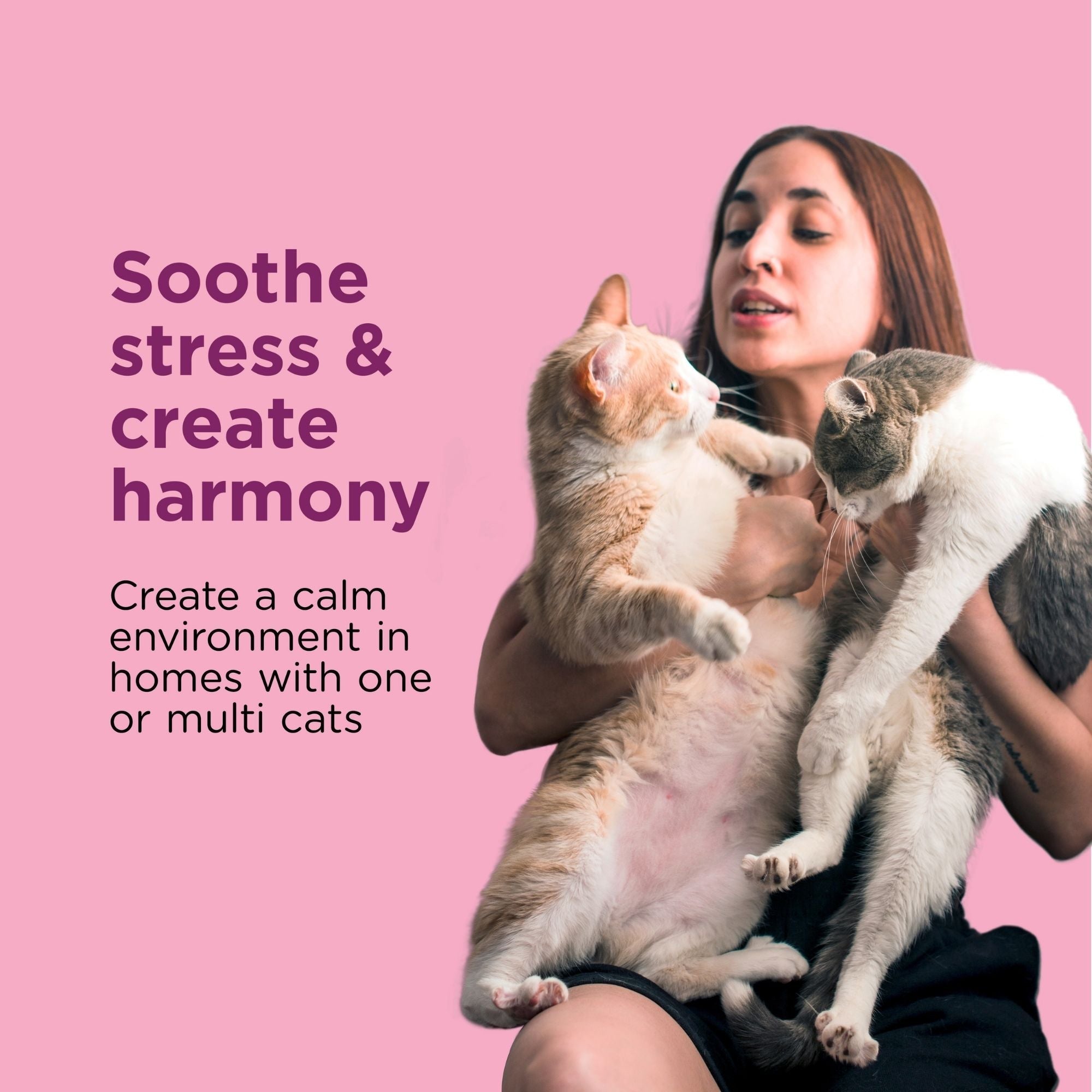Comfort Zone Single & Multi-Cat Calming Kit For A Soothing Home 1 PK White 1ea/1 Diffuser 1 Refill-48 ml