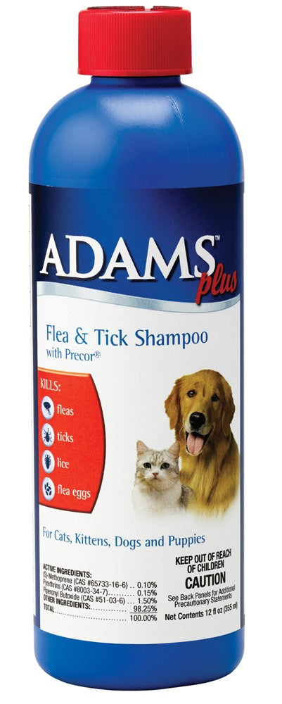 Adams Plus Flea and Tick Shampoo with Precor 12 fluid ounces