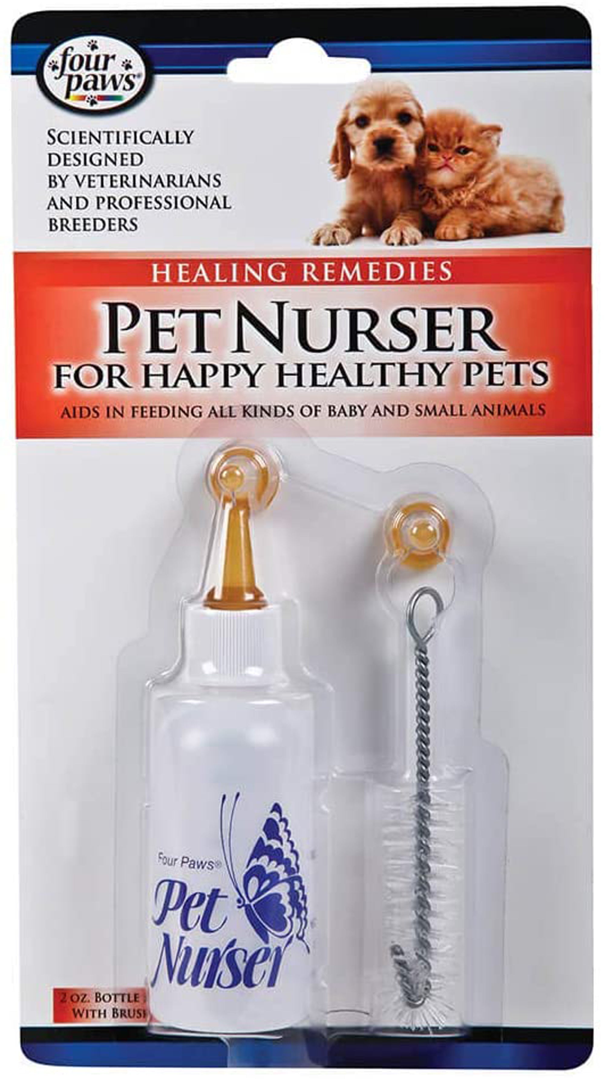 Four Paws Pet Nursing Kit  Bottle and Brush 1ea/2 oz