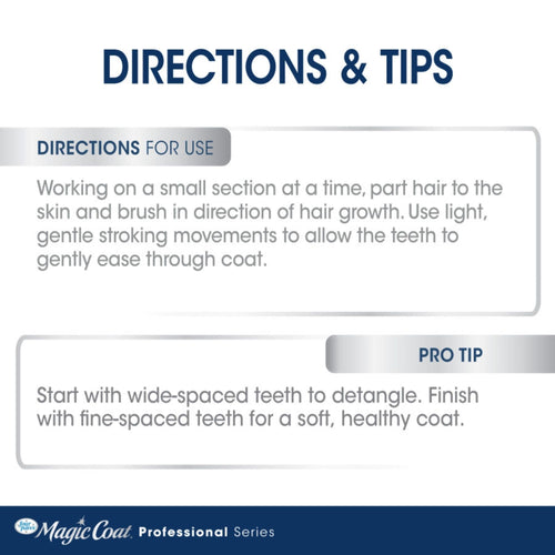 Four Paws Magic Coat Professional Series Non-Slip Grip Pet Comb 1ea/(1 ct)