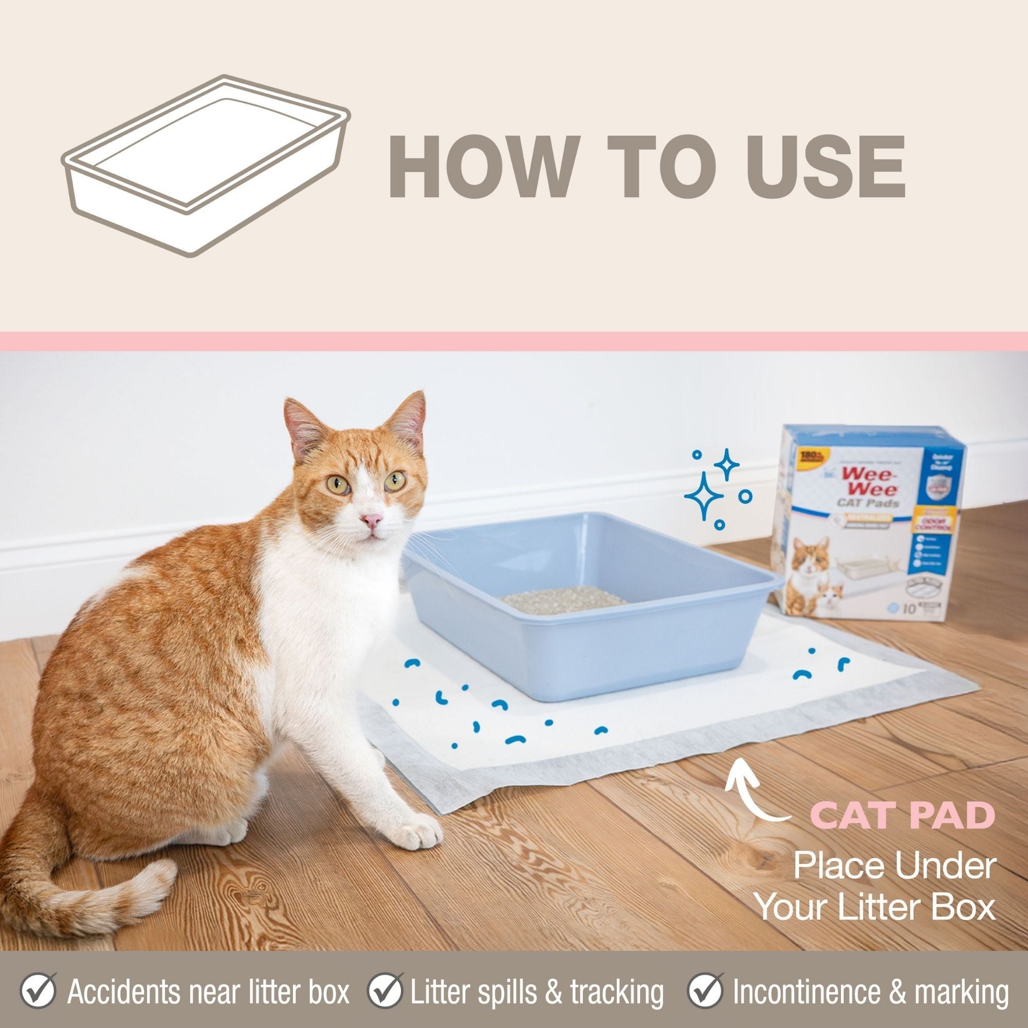 Four Paws Wee-Wee Cat Pads Unscented 1ea/28 in X 30 in (10 ct)