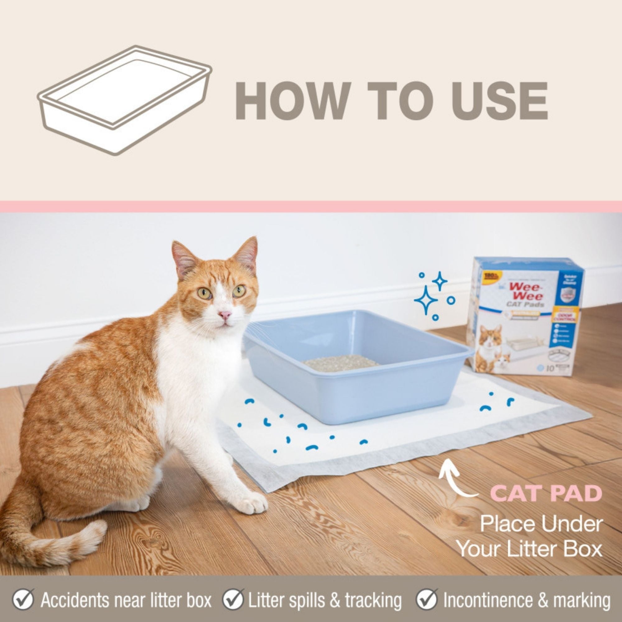 Four Paws Wee-Wee Cat Pads Fresh Scent, 1ea/28 in X 30 in (10 ct)