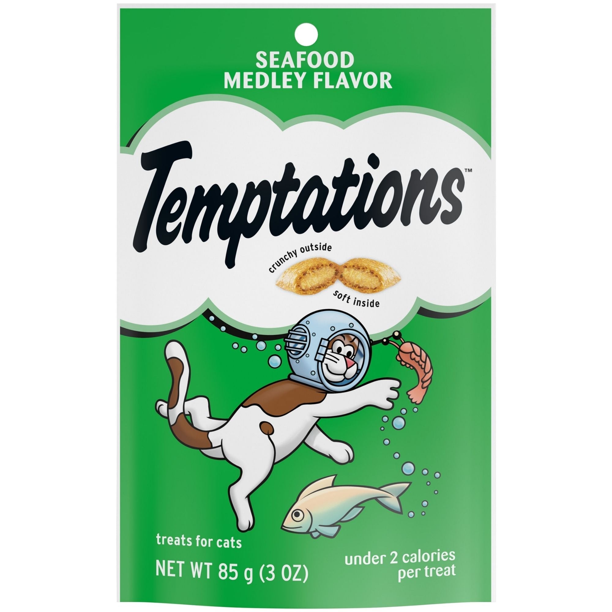 Temptations Classics Crunchy & Soft Adult Cat Treats Seafood Medley 1ea/3oz.