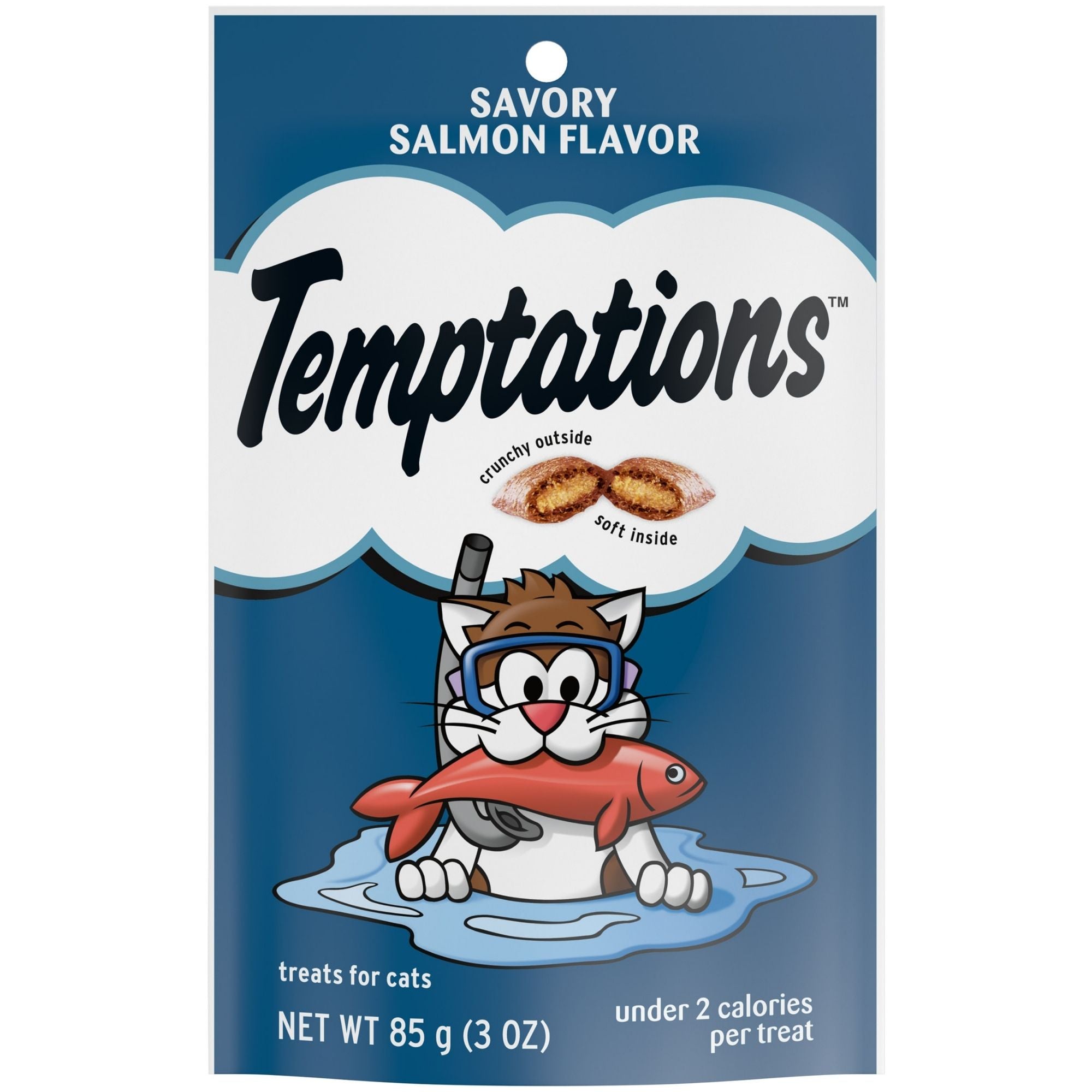 Temptations Classics Crunchy & Soft Adult Cat Treats Savory Salmon 1ea/3oz.