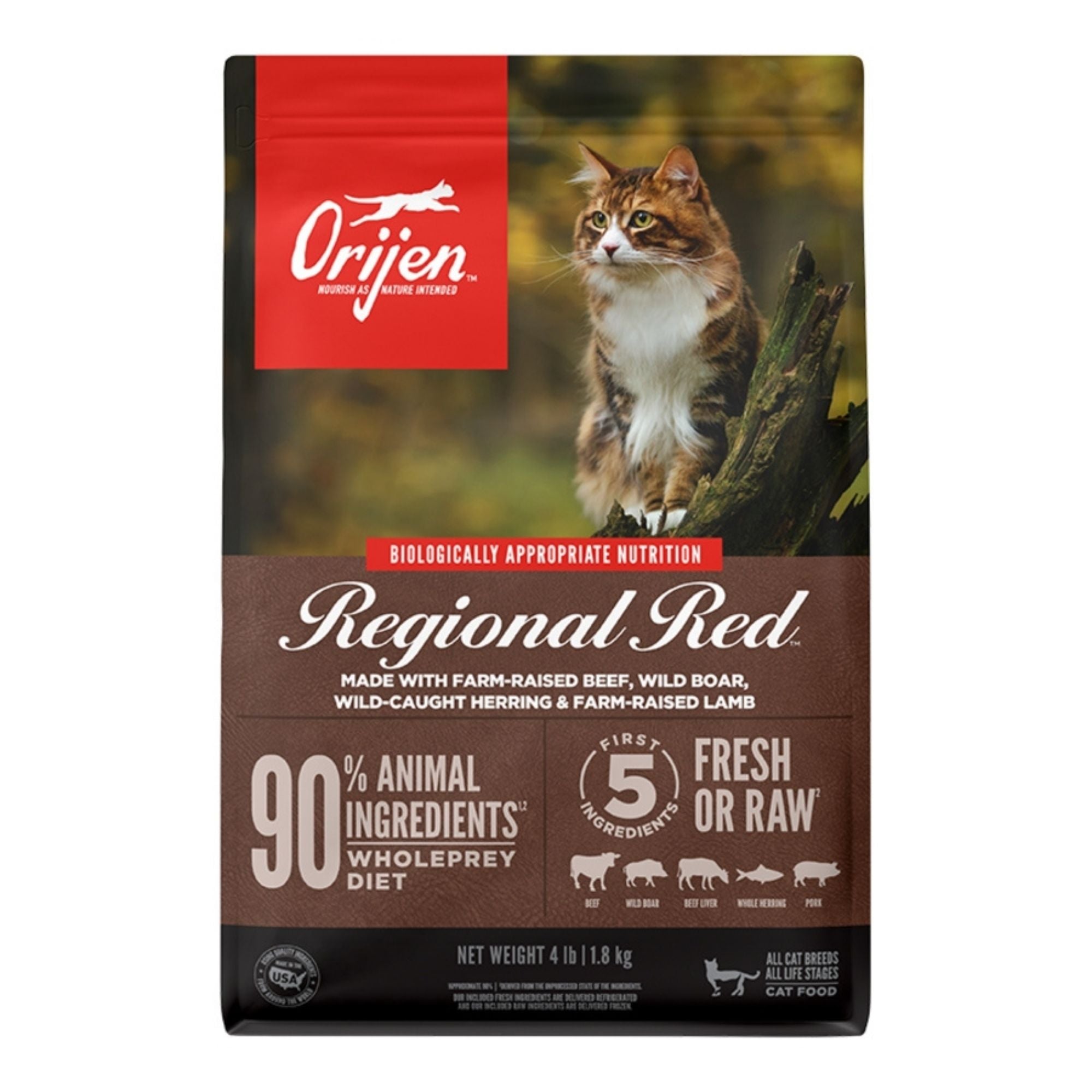 Orijen Cat USA Regional Red 4Lbs