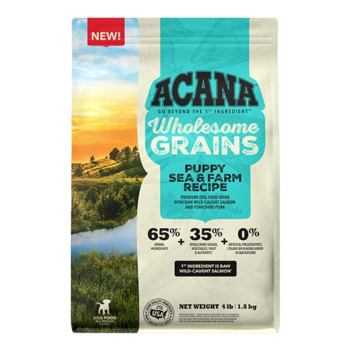 Acana Dog Wholesome Grains Puppy Sea & Farm Recipe 4Lbs