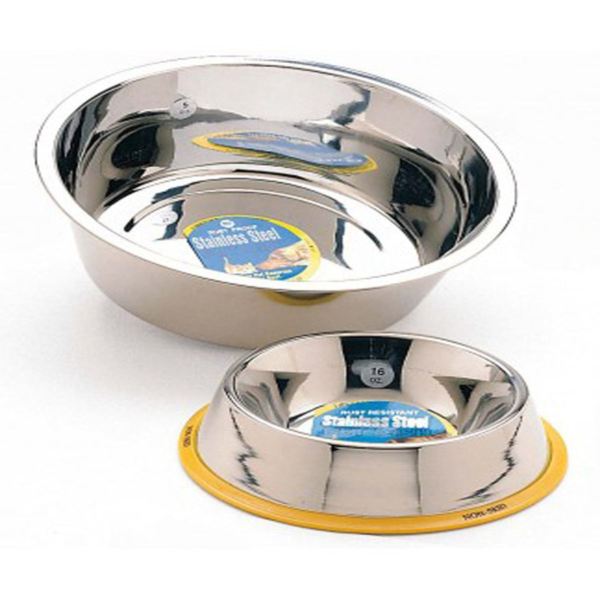 Spot Stainless Steel Mirror Finish Dog Bowl 2qt